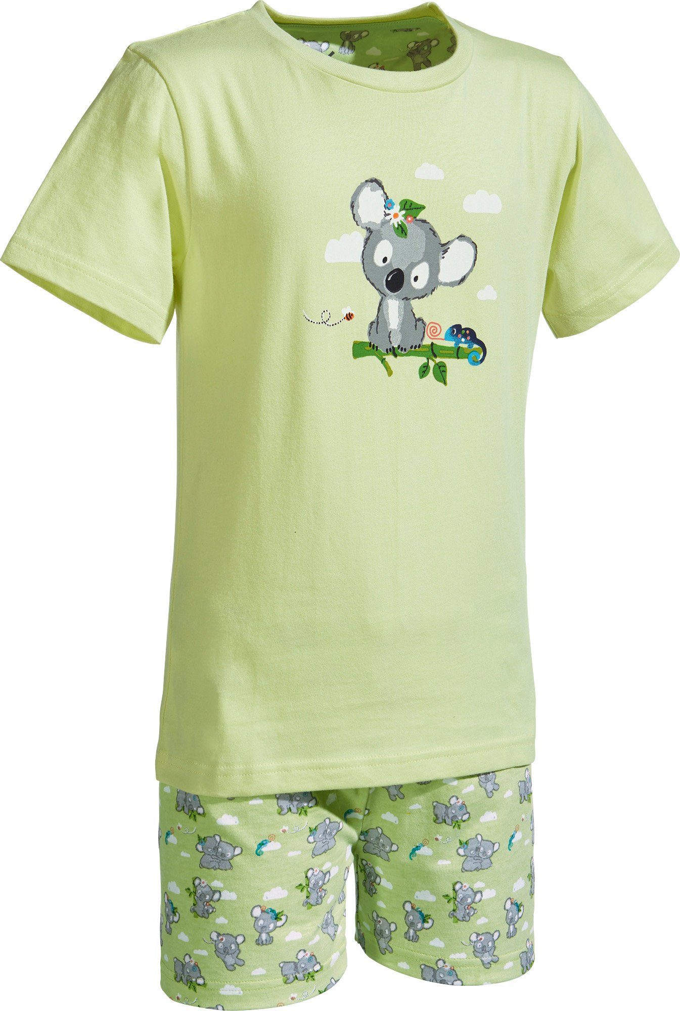 Erwin Müller Pyjama Kinder-Shorty Single-Jersey gemustert/Tiermotive: Koala