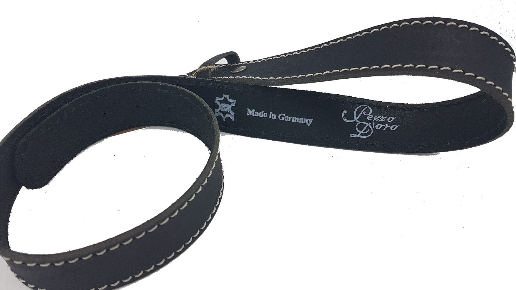 Pezzo D'oro Ledergürtel Ledergürtel Wechselgürtel 4 cm Druckknopfgürtel sch günstig online kaufen