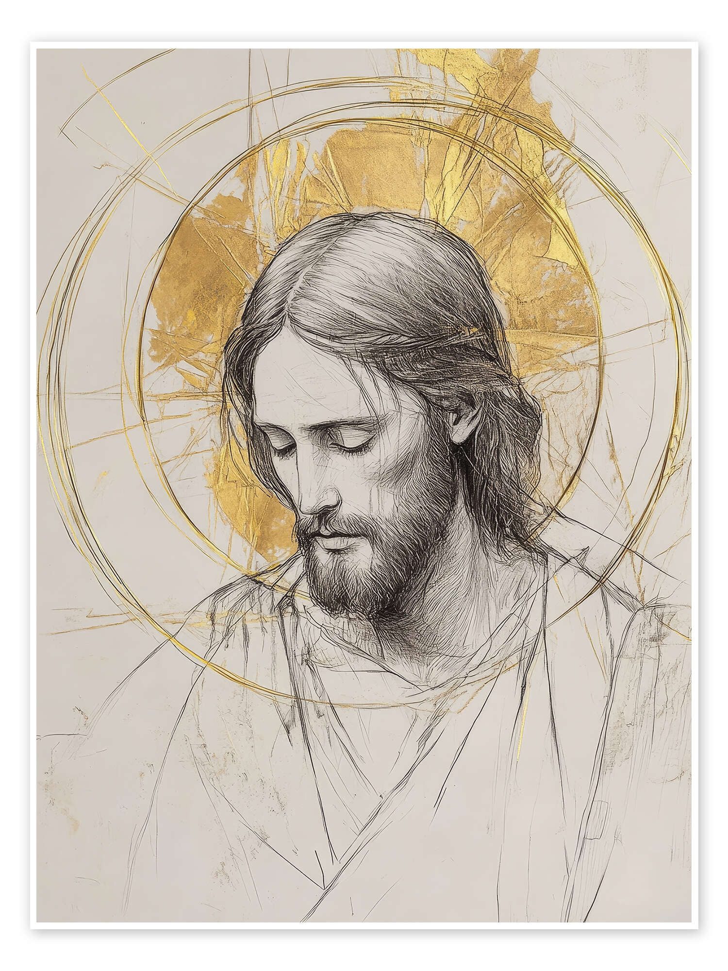 Posterlounge Wandbild Jesus Christus, DejaReve, erhältlich als Poster, Leinwandbild, Wandsticker oder Acrylglasbild