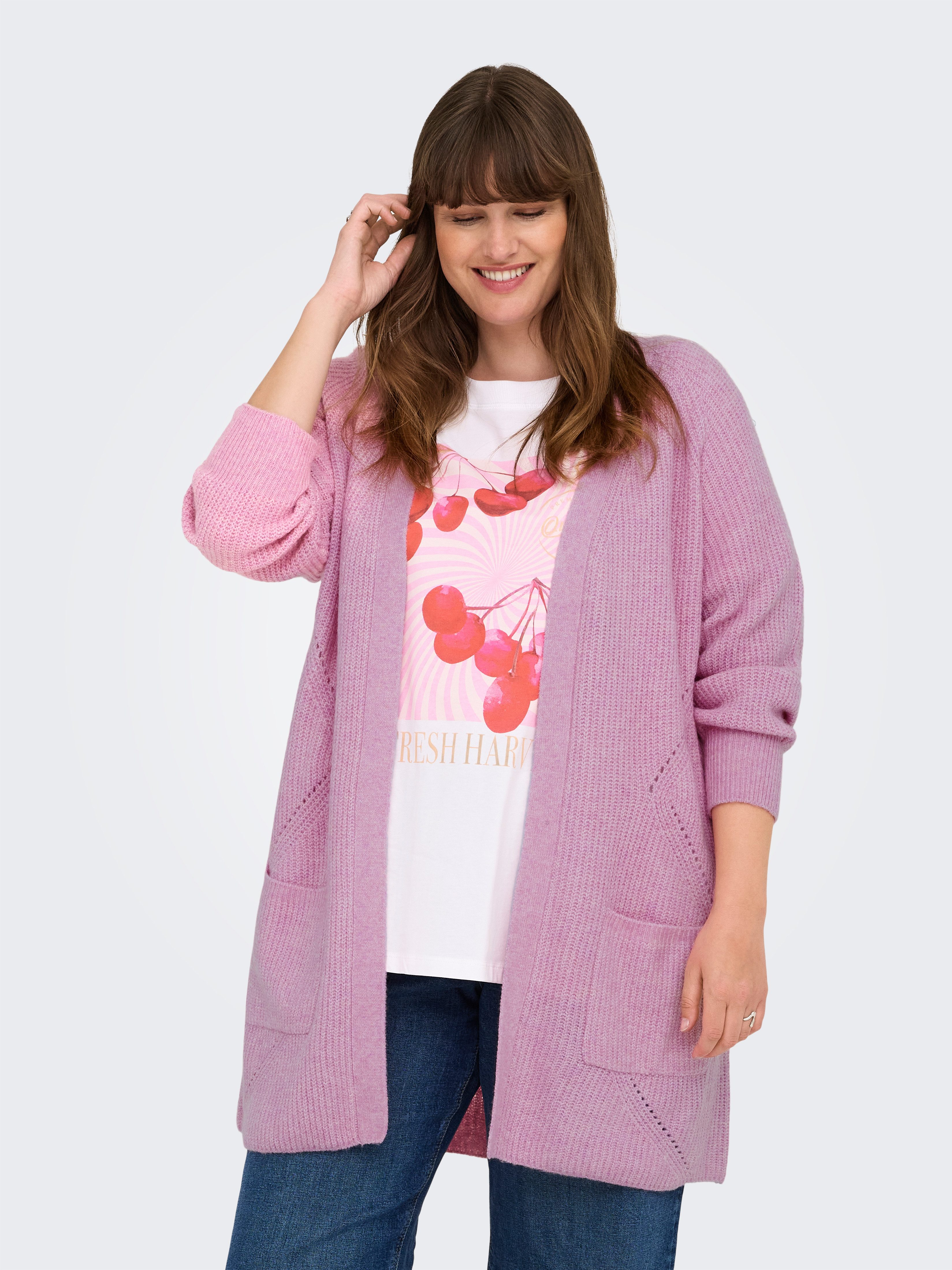 ONLY CARMAKOMA Strickjacke CARWHITNEY LS CARDIGAN günstig online kaufen
