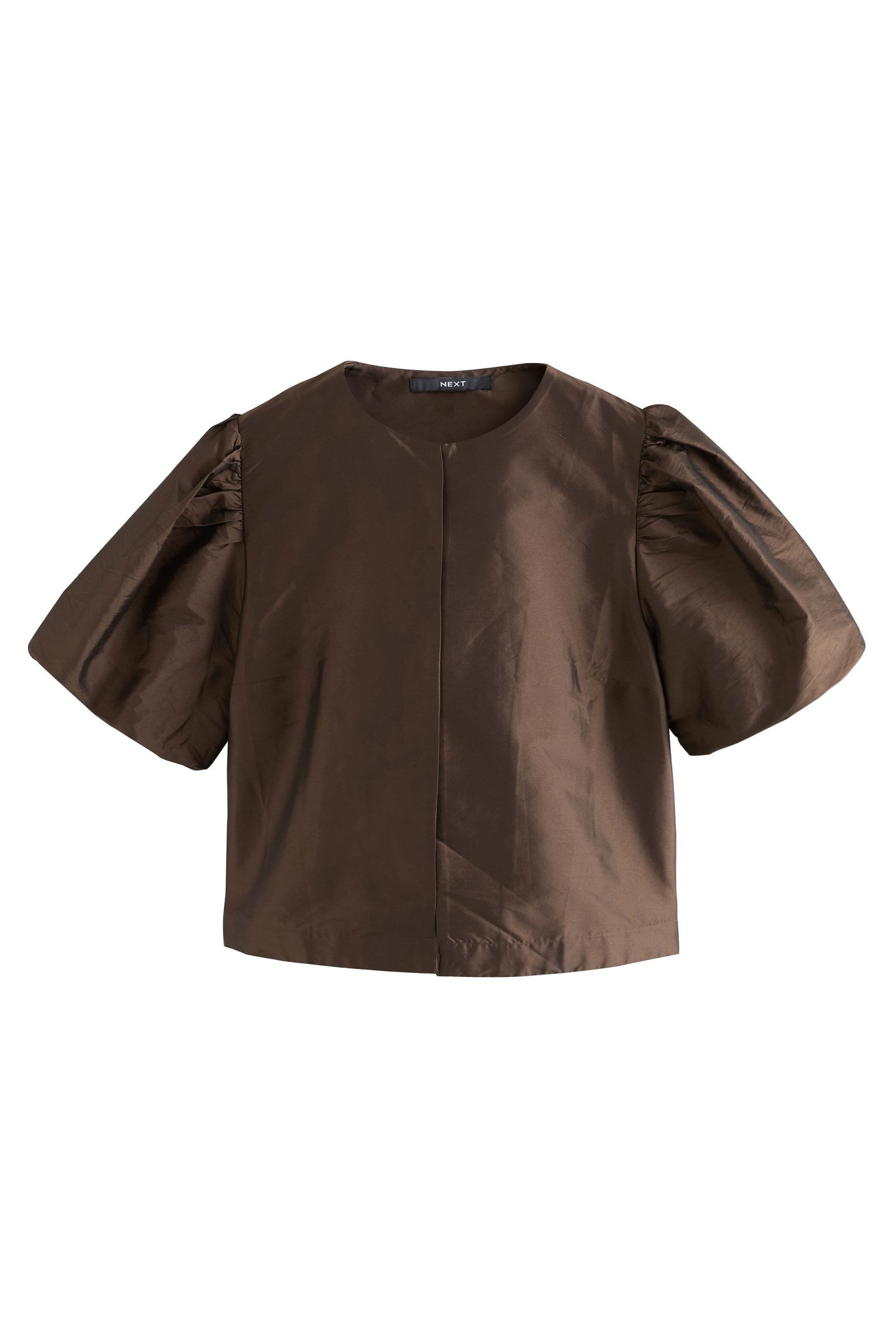 Next Kurzjacke Verkürzte Jacke mit Ballonärmeln (1-St)