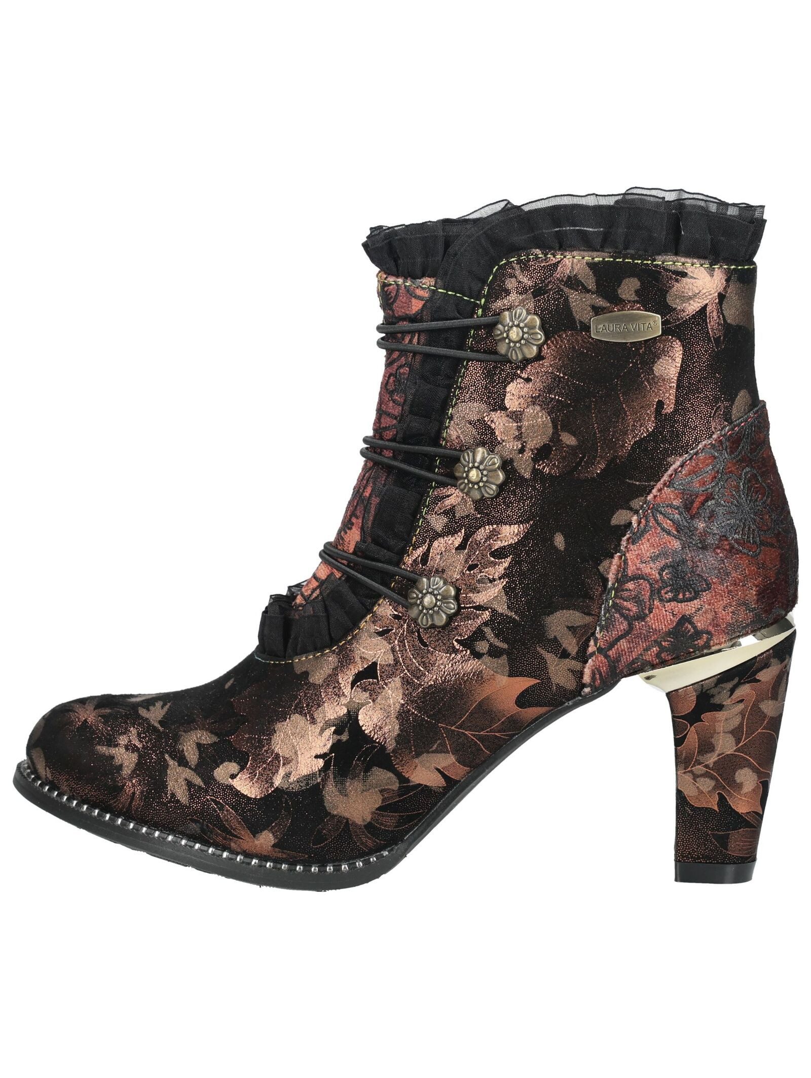 LAURA VITA LAURA VITA Stiefelette Leder/Textil High-Heel-Stiefelette