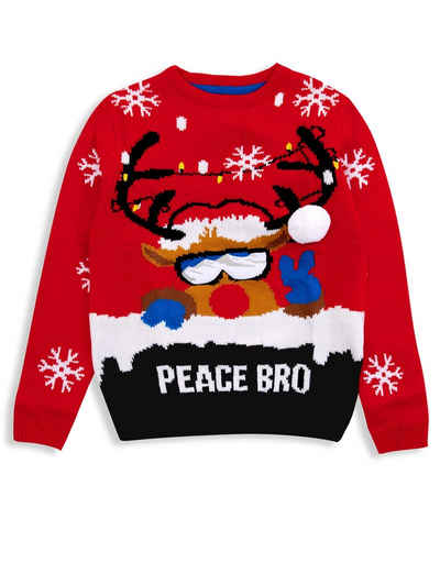 Threadboys Weihnachtspullover Peace