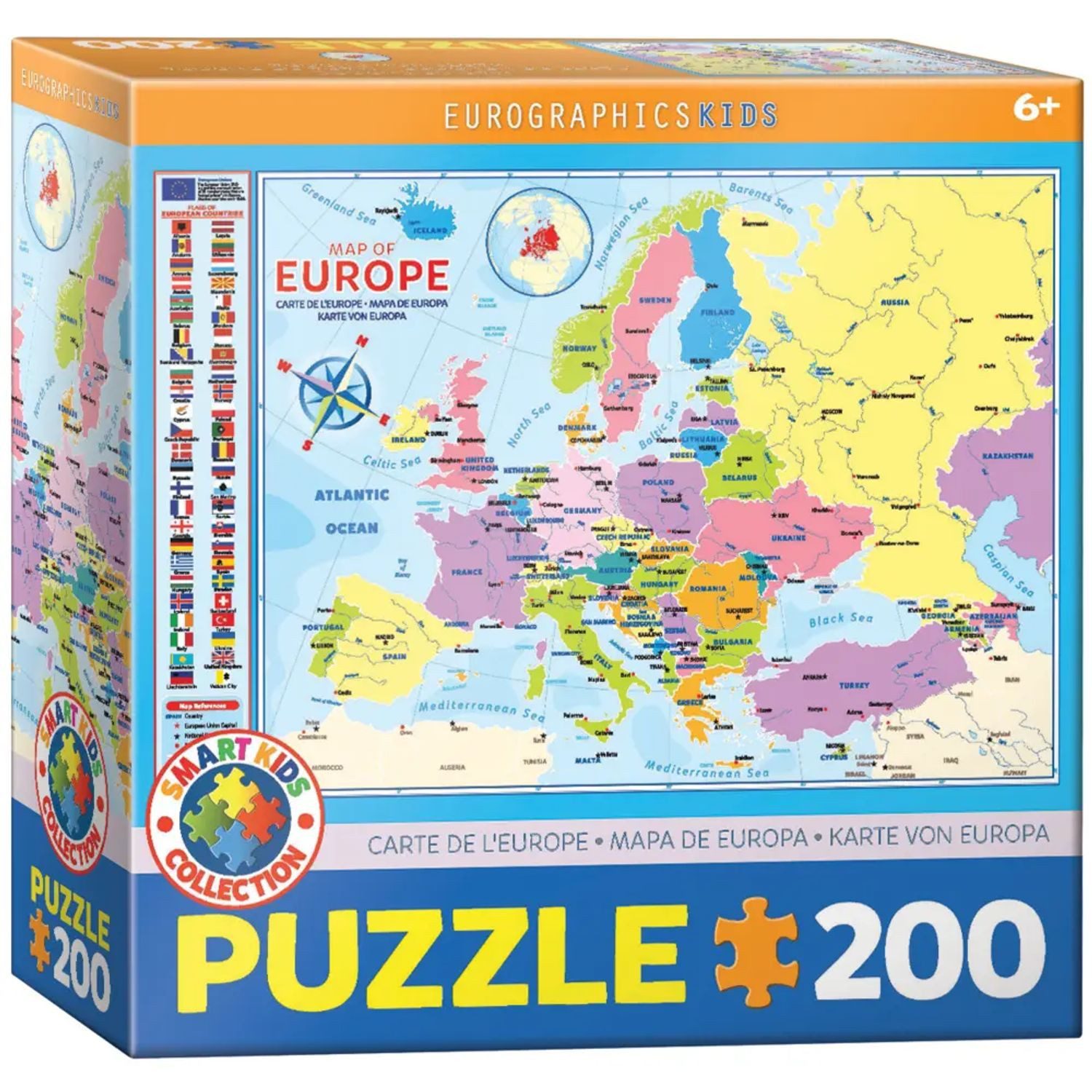 EUROGRAPHICS Puzzle Europakarte (Puzzle), 299 Puzzleteile