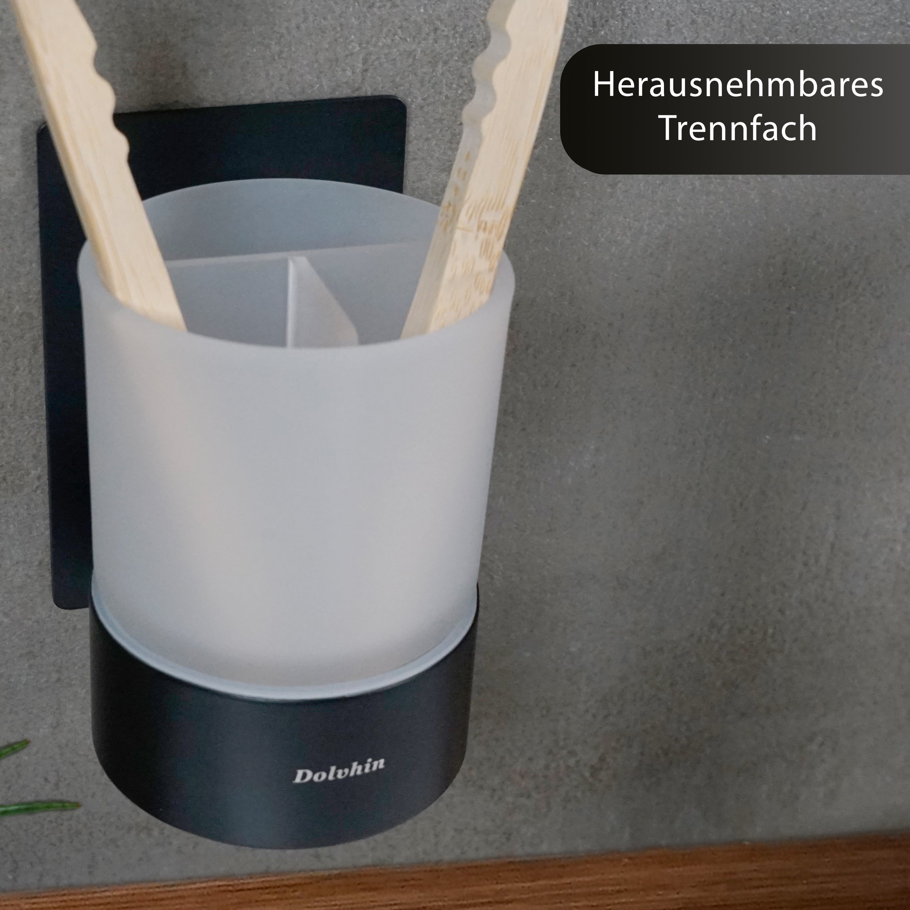 Dolvhin Zahnputzbecher Wandmontage ohne Bohren, Glas günstig online kaufen