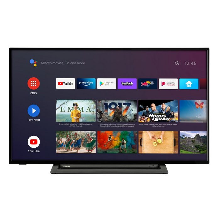 Toshiba 43LA3B63DGW LCD-LED Fernseher (108 cm/43 Zoll Full HD Android TV Triple-Tuner Play Store Google Assistant Bluetooth)