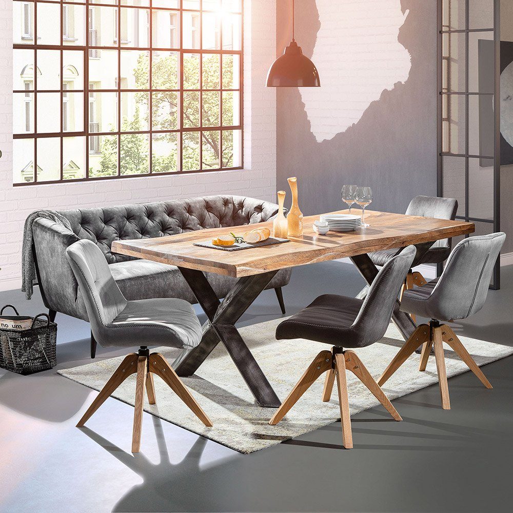 Lomadox Essgruppe »TARRAS123«, (SparSet), Sitzgruppe Esszimmer mit
