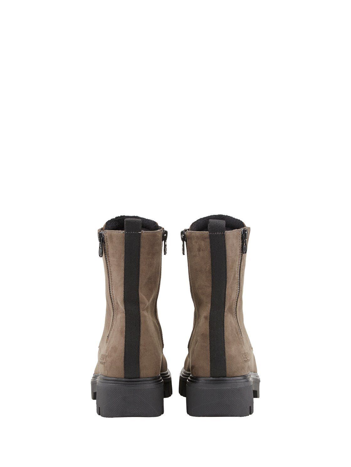 mit TOM Denim Block-Absatz dktaupe Stiefelette TAILOR Winterstiefel