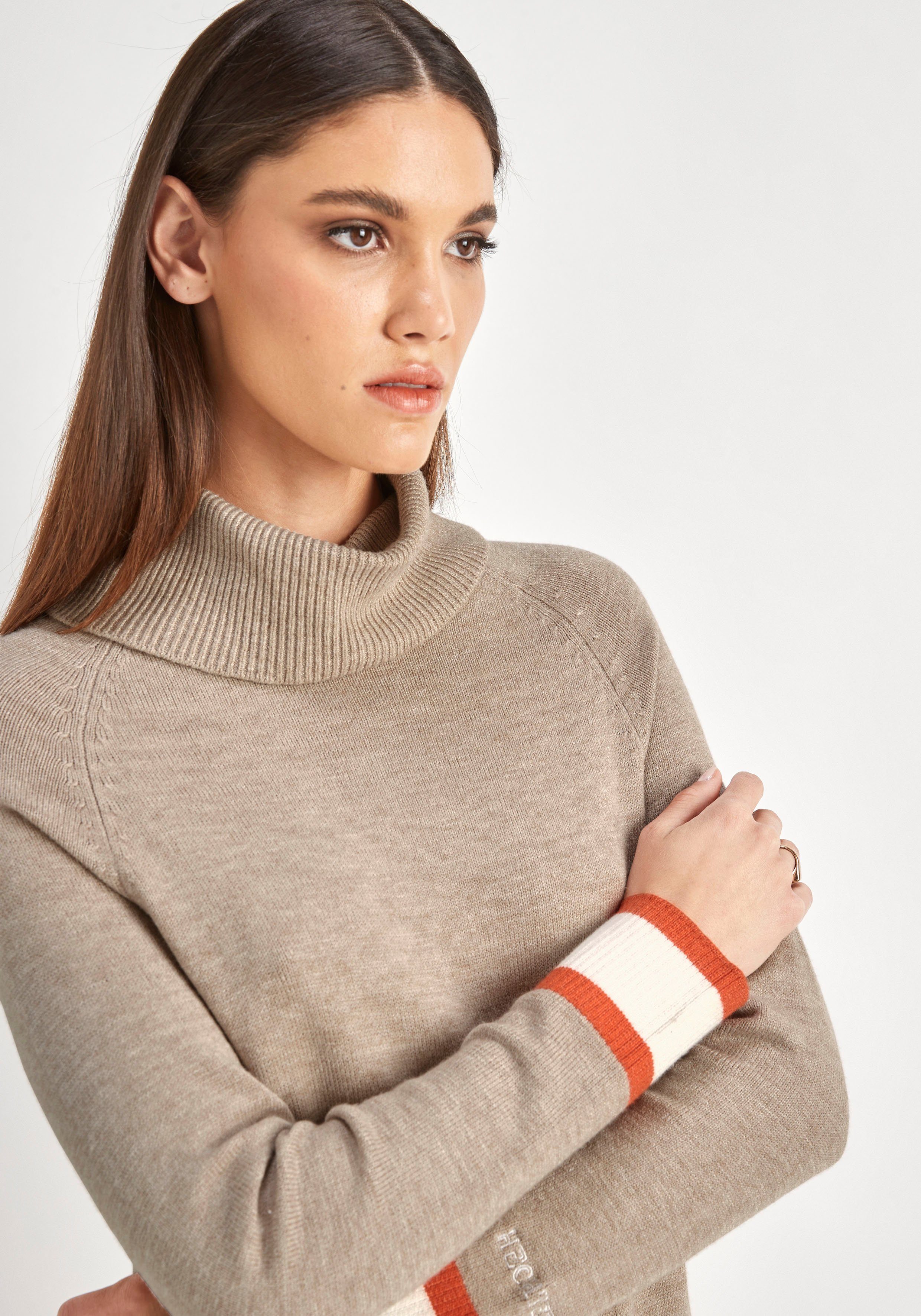 HECHTER PARIS Strickkleid mit Kontraststreifen