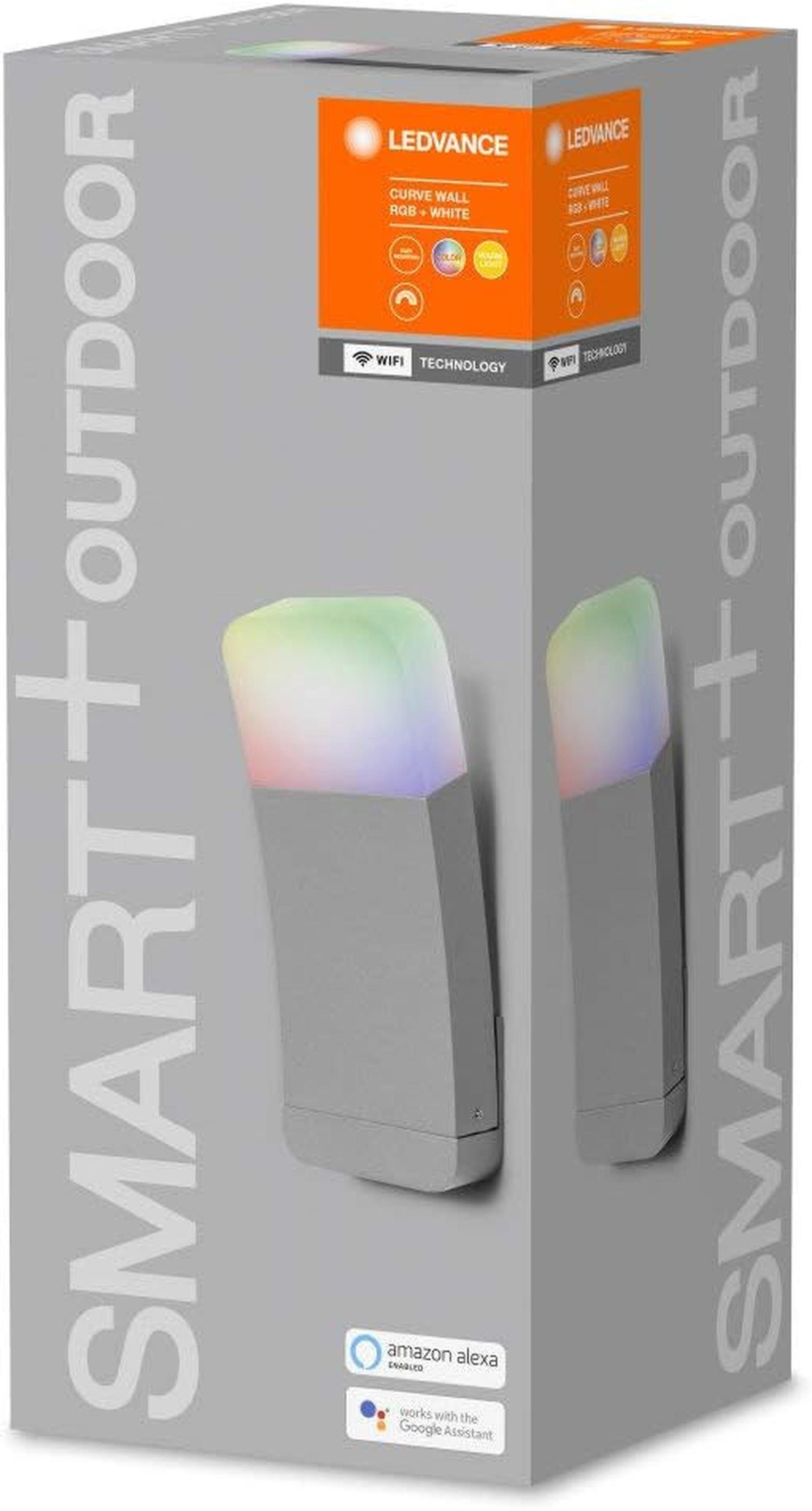 Smarte + für Warmweiß Wand Aussenleuchte WiFi mit Ledvance Dimmbar Technologie, Außen-Wandleuchte LED die Ledvance RGB,