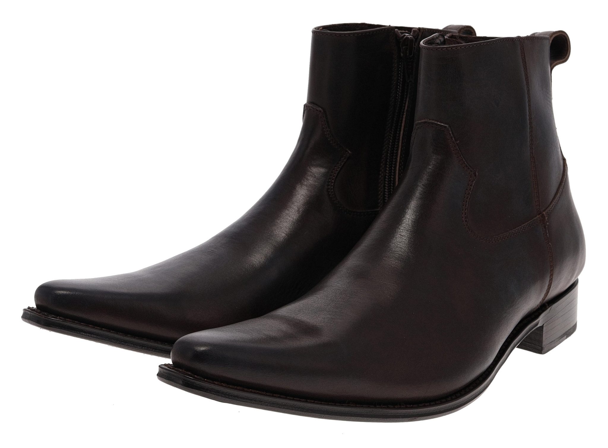 Sendra Boots BIOSCA 12322 Braun Westernstiefelette Rahmengenähter Herren Stiefelette