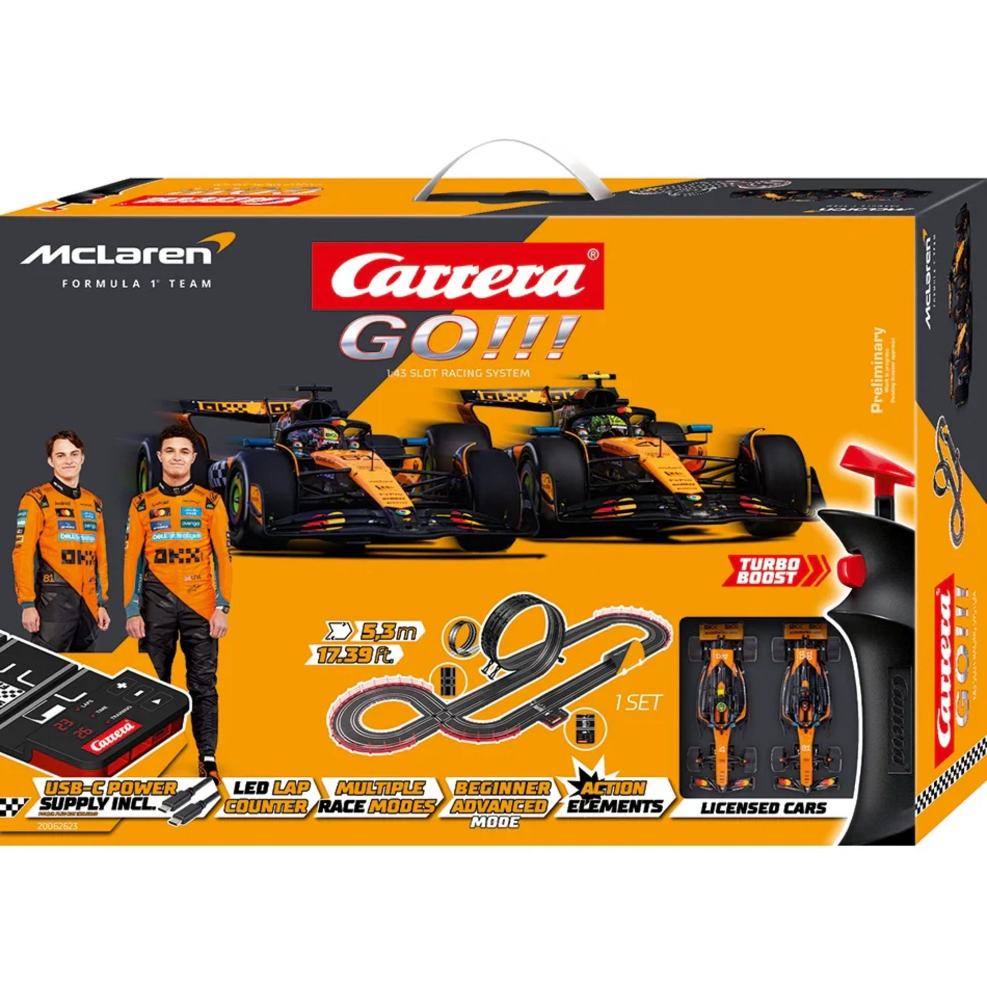 Carrera® Rennbahn-Auto Carrera GO!!! McLaren Racing, Rennbahn