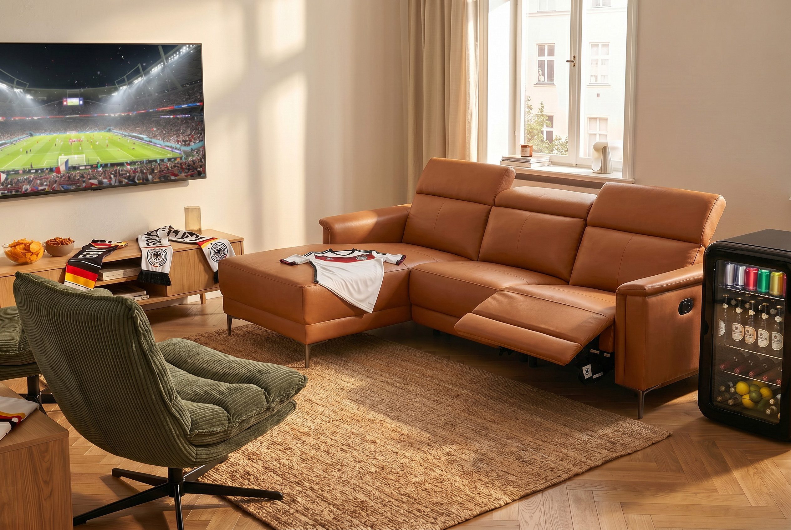 OTTO home Ecksofa LUND, L-Form, 261cm, man. o. elektr. Relaxfunktion (mit USB-A), und Kopfteilverstellung