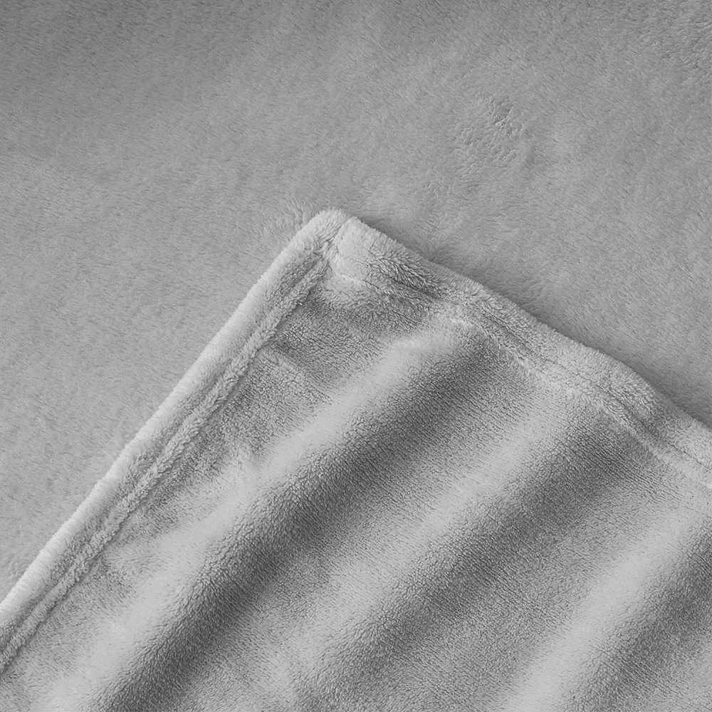 Flauschig Sofa Warme - Decke Wohndecke 100*150) Kuscheldecke GelldG Silber decke Fleece grau( Decke, Grau