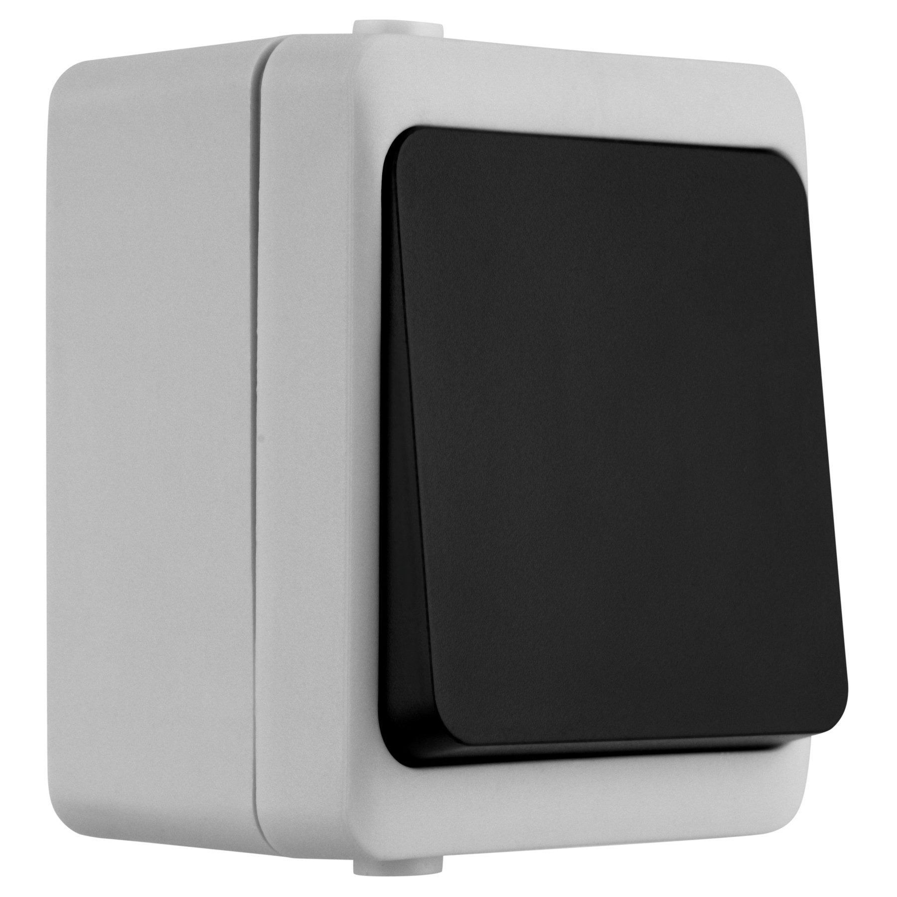 REV Schalter REV Feuchtraum-Wechselschalter AquaMini, Aufputz, weiß/schwarz