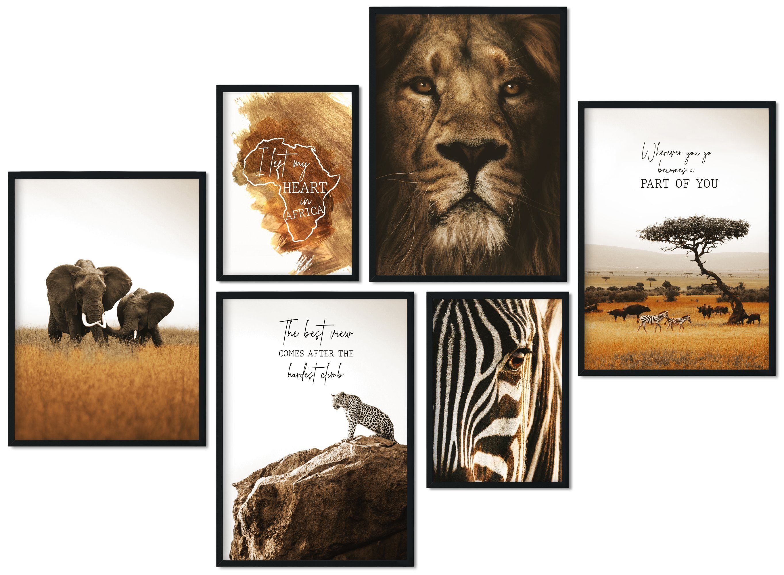 « Wohnzimmer Poster-Set Afrika Afrika Poster Deko, als CreativeRobin CreativeRobin, »