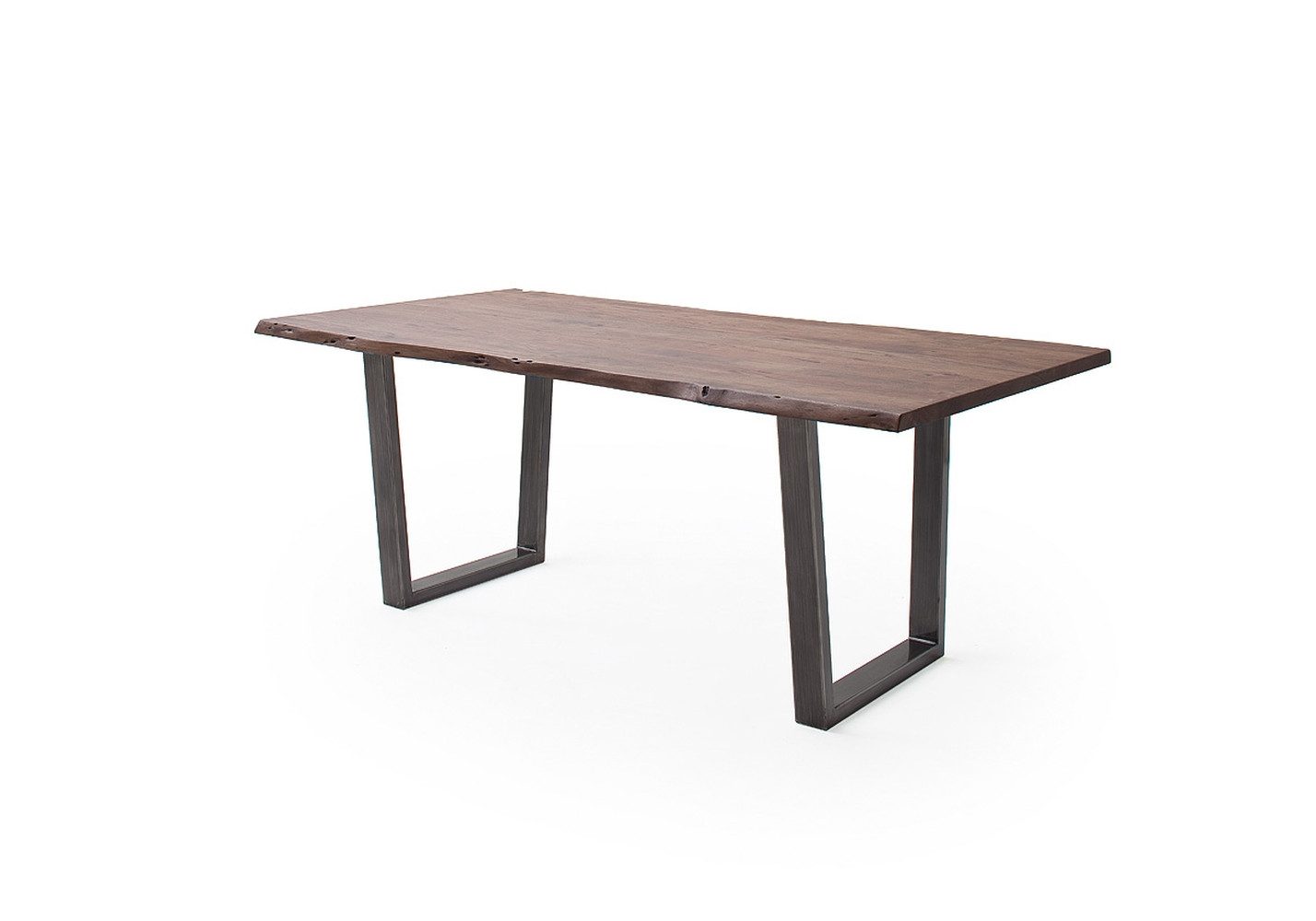 freiraum Baumkantentisch Calabria, in Akazie walnuss / antik - 200x77,5x100 (BxHxT)