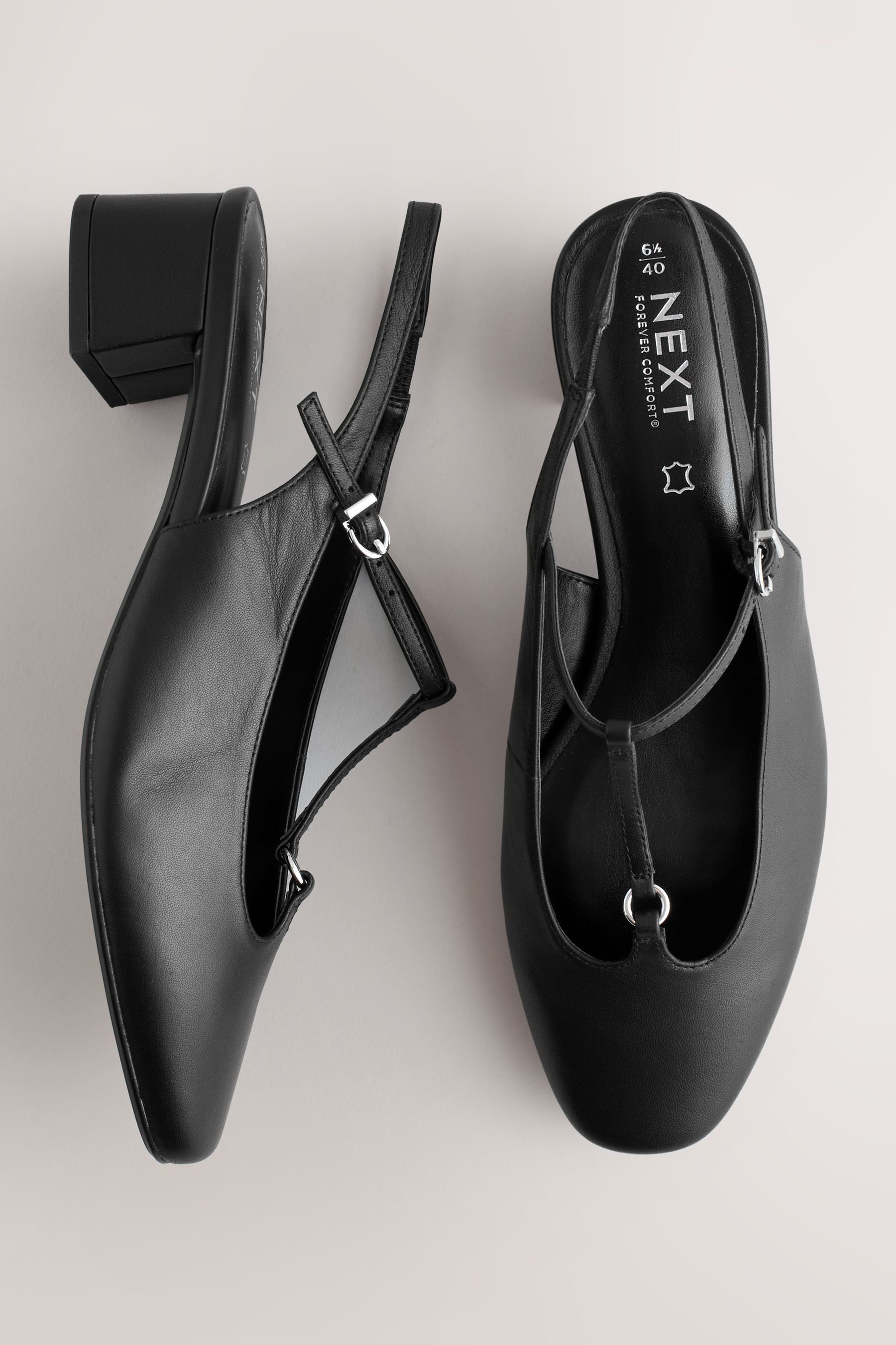 Next Forever Comfort® Lederpumps mit Fersenriemen Slingsandale (1-tlg)