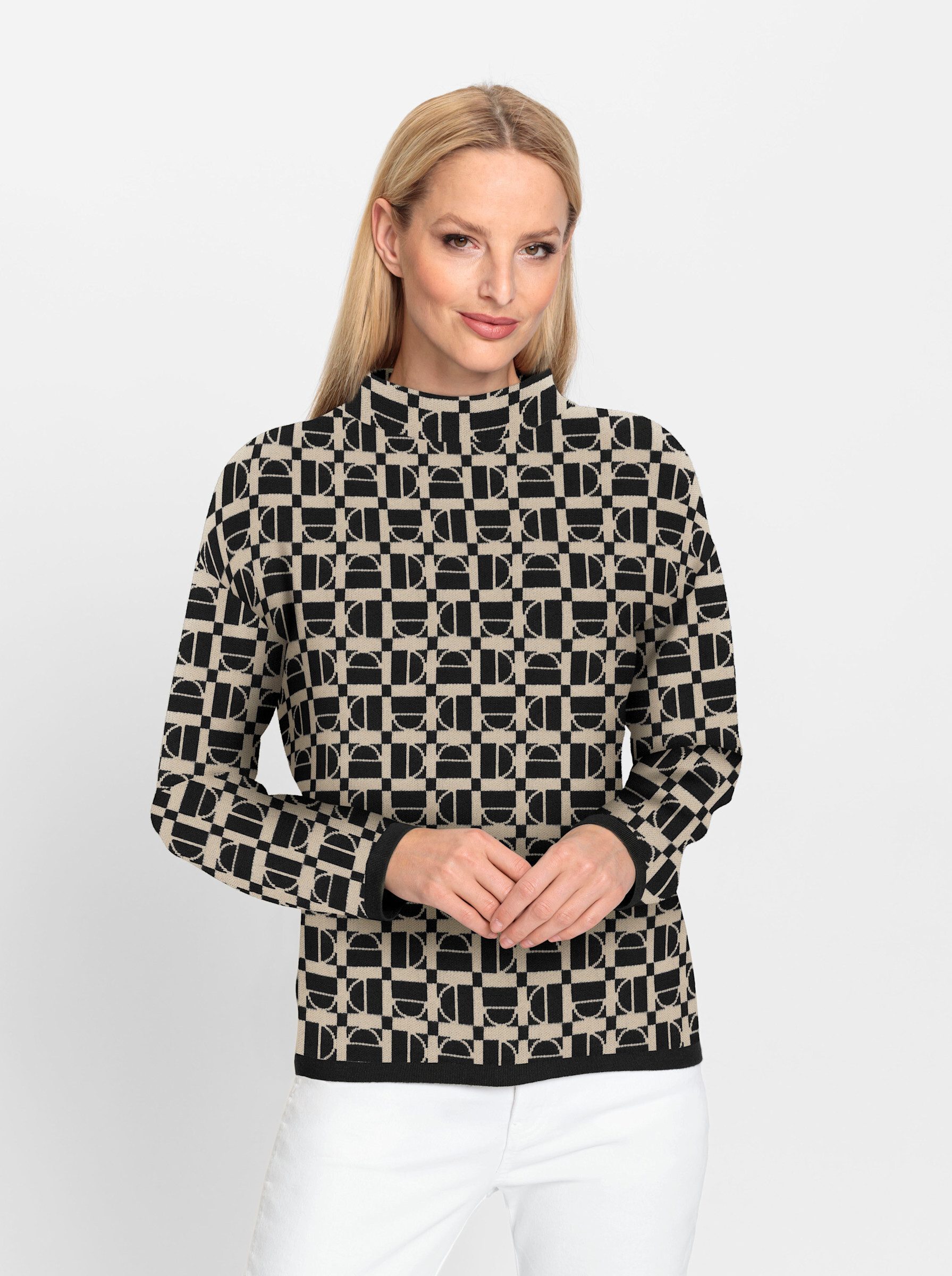 Strickpullover Jacquard-Pullover