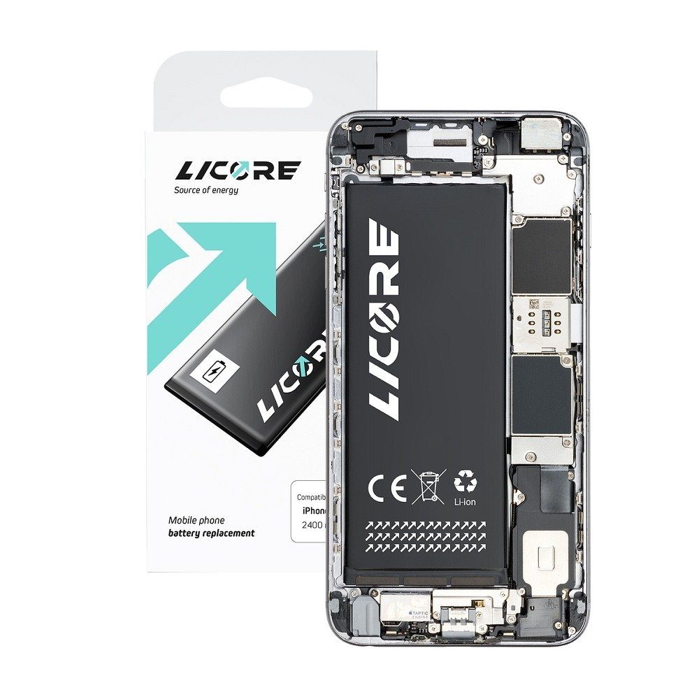Licore Akku Accu kompatibel Smartphone-Akku Ersatz Li-lon Austausch iPhone mAh Batterie mit