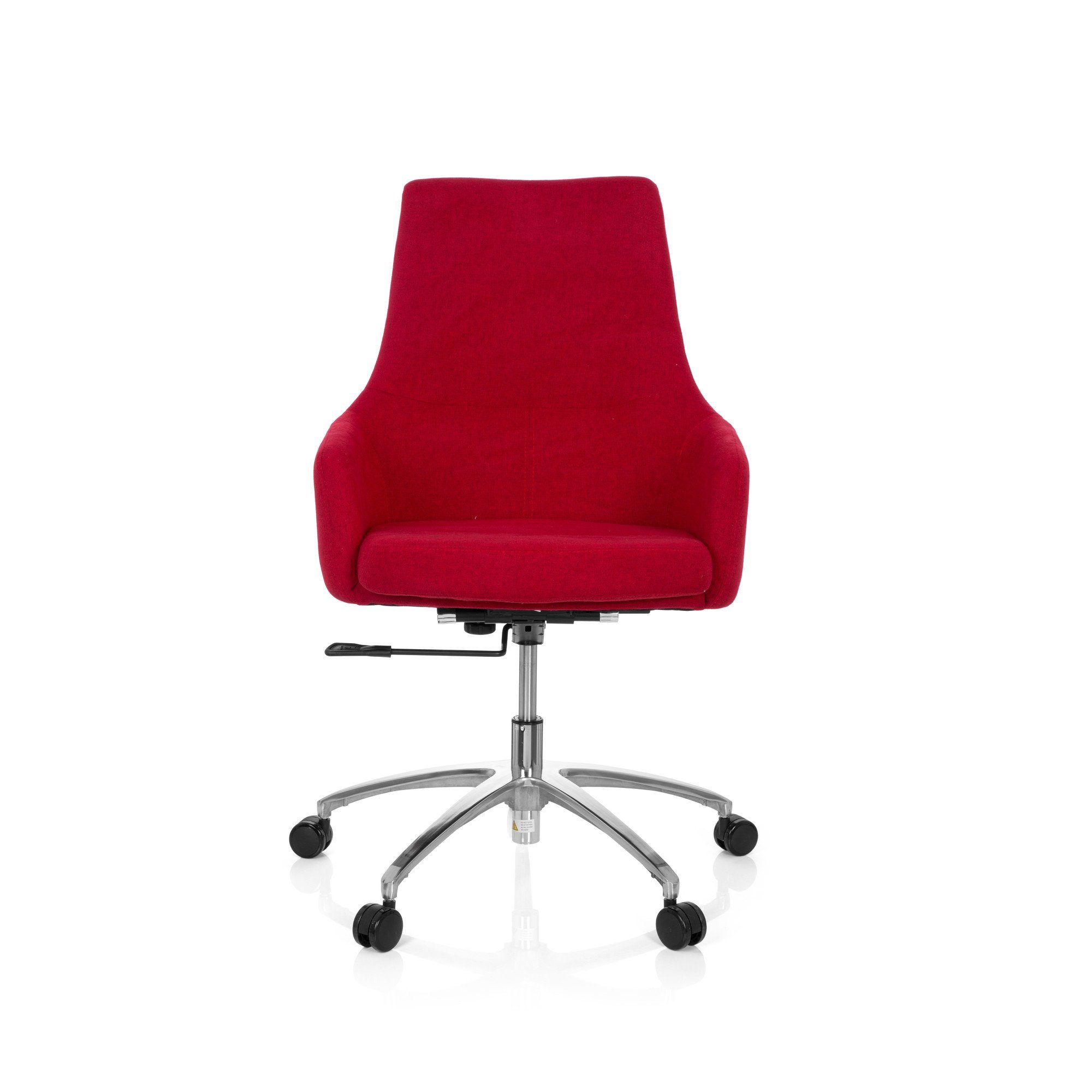 Drehstuhl Rot Schreibtischstuhl Bürostuhl Home 100 Stoff (1 OFFICE St), ergonomisch SHAKE Office hjh