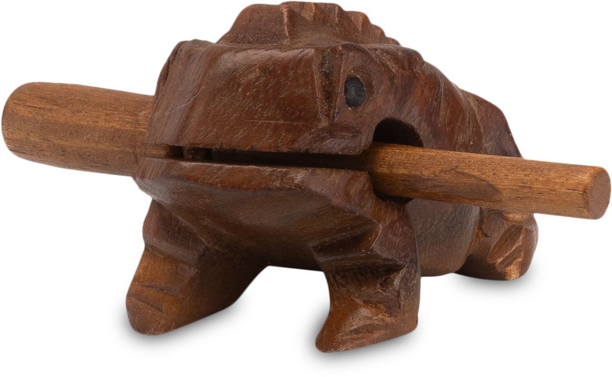 Logoplay Holzspiele Spiel, Klangfrosch Gr. 1 - 5 cm - Klangtier - Musik-/Percussion-Instrument aus Holz Holzspielzeug