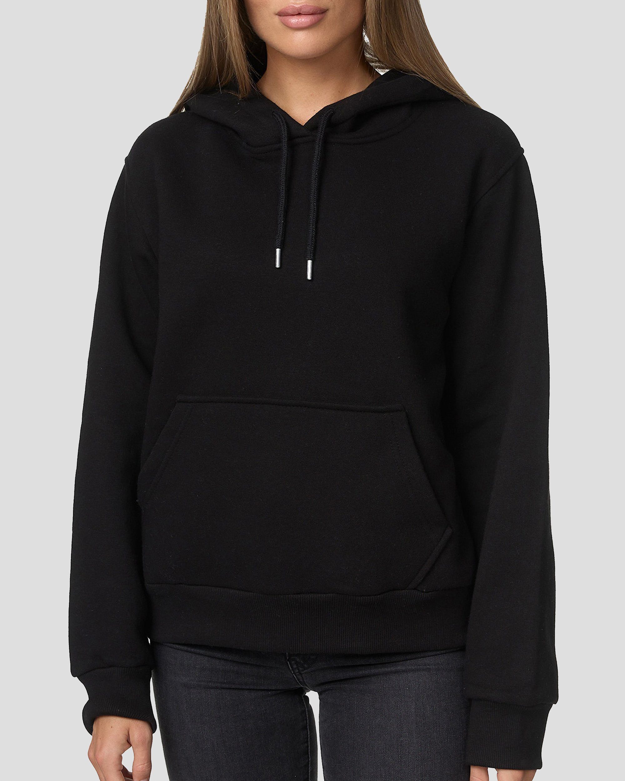 Smith & Solo Kapuzensweatshirt Hoodie Damen Kapuzenpullover (1-tlg) mit Kangurutasche, mit Kapuze