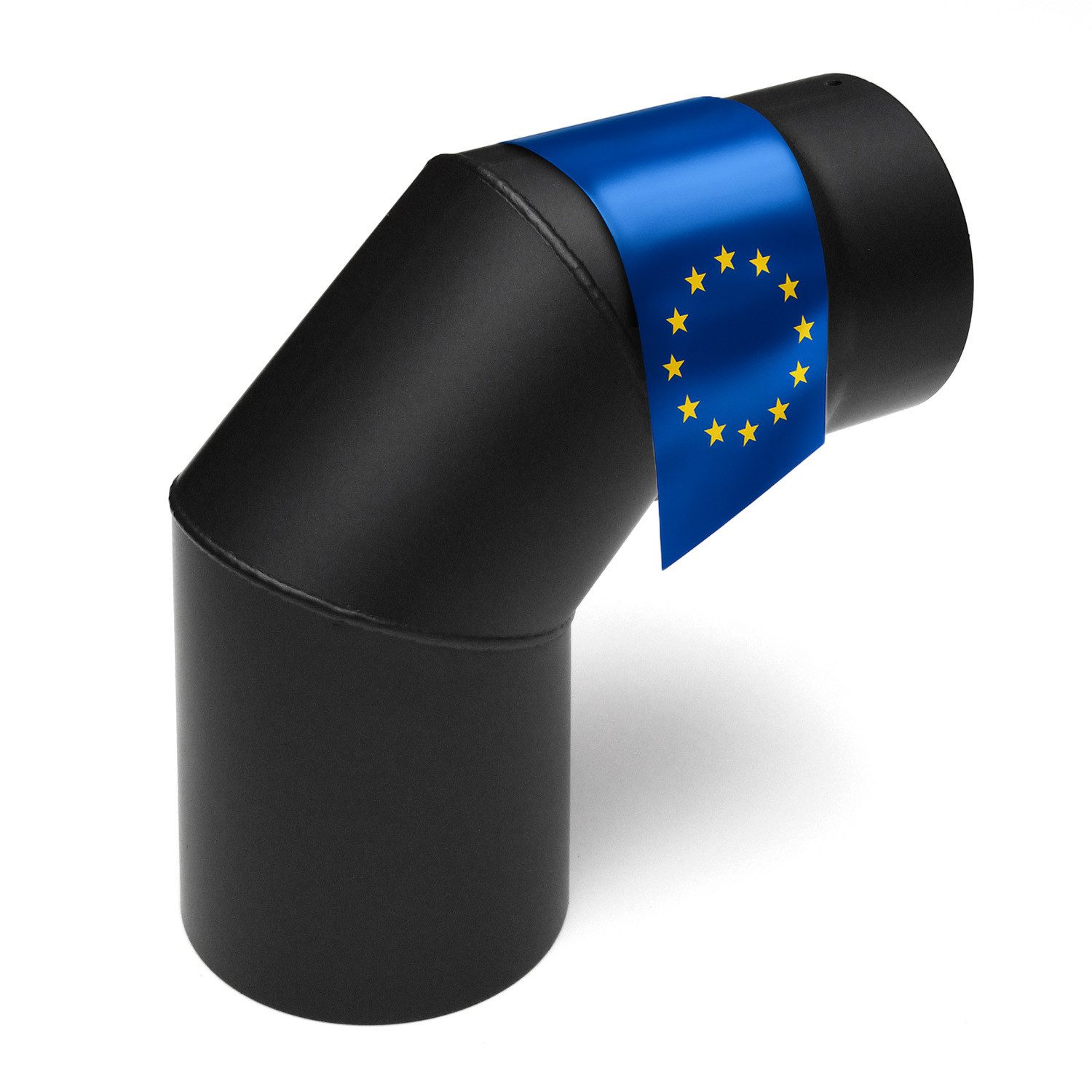 Raik Ofenrohr raik Rauchrohrbogen Ofenrohr 120mm - 90° schwarz, Bogen günstig online kaufen