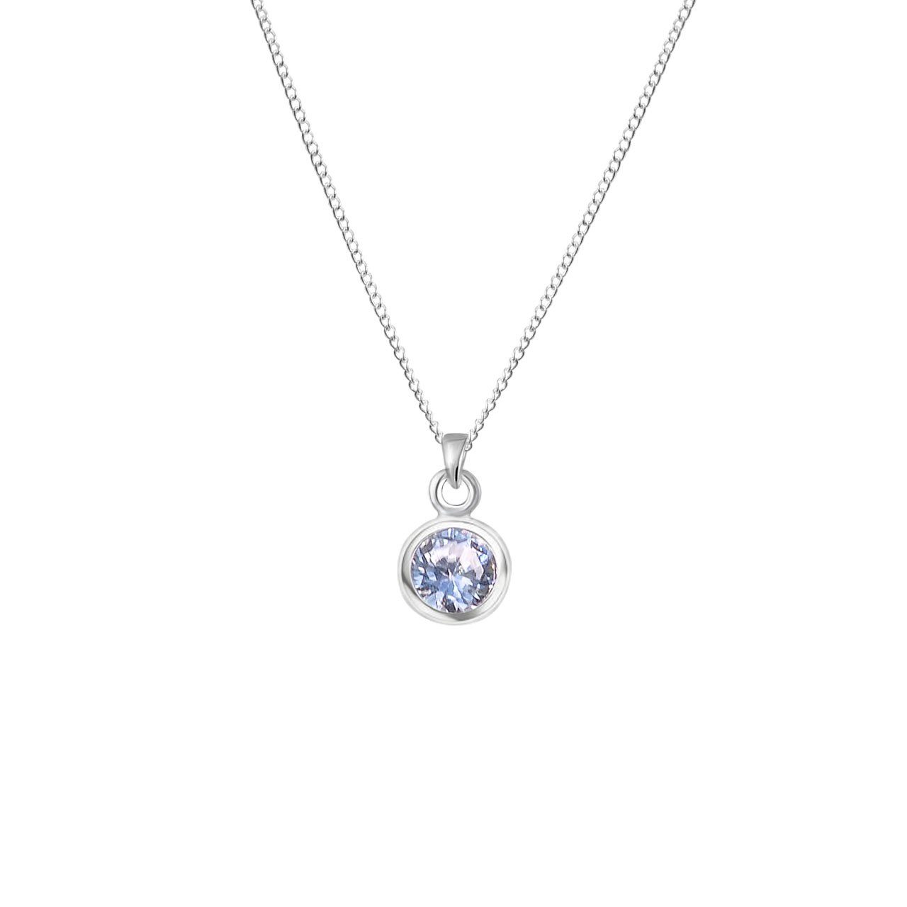 4. Bild von ALEXANDER YORK Schmuckset »SOLITÄR in 925 Sterling Silber, 4-tlg.« (Schmuckset, Kette mit Anhänger, Ohrstecker)