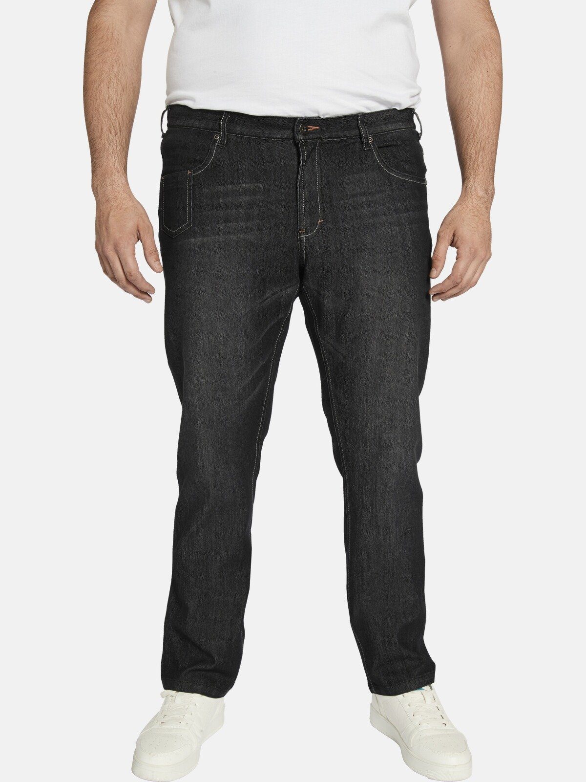 Charles Colby 5-Pocket-Jeans BARON CASSANDER, Five-Pocket-Design schwarz