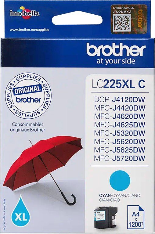 Günstiger Verkauf Brother LC-225XL-C Tintenpatrone cyan (1-tlg)