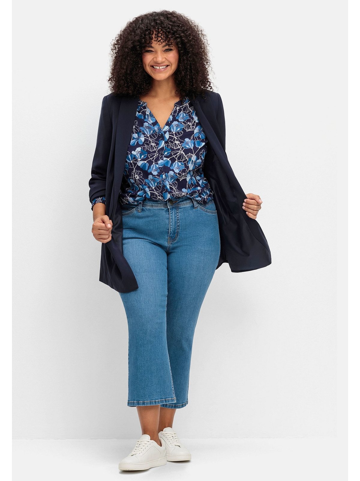 Sheego Bootcut-Jeans Große Größen in 7/8-Länge, günstig online kaufen
