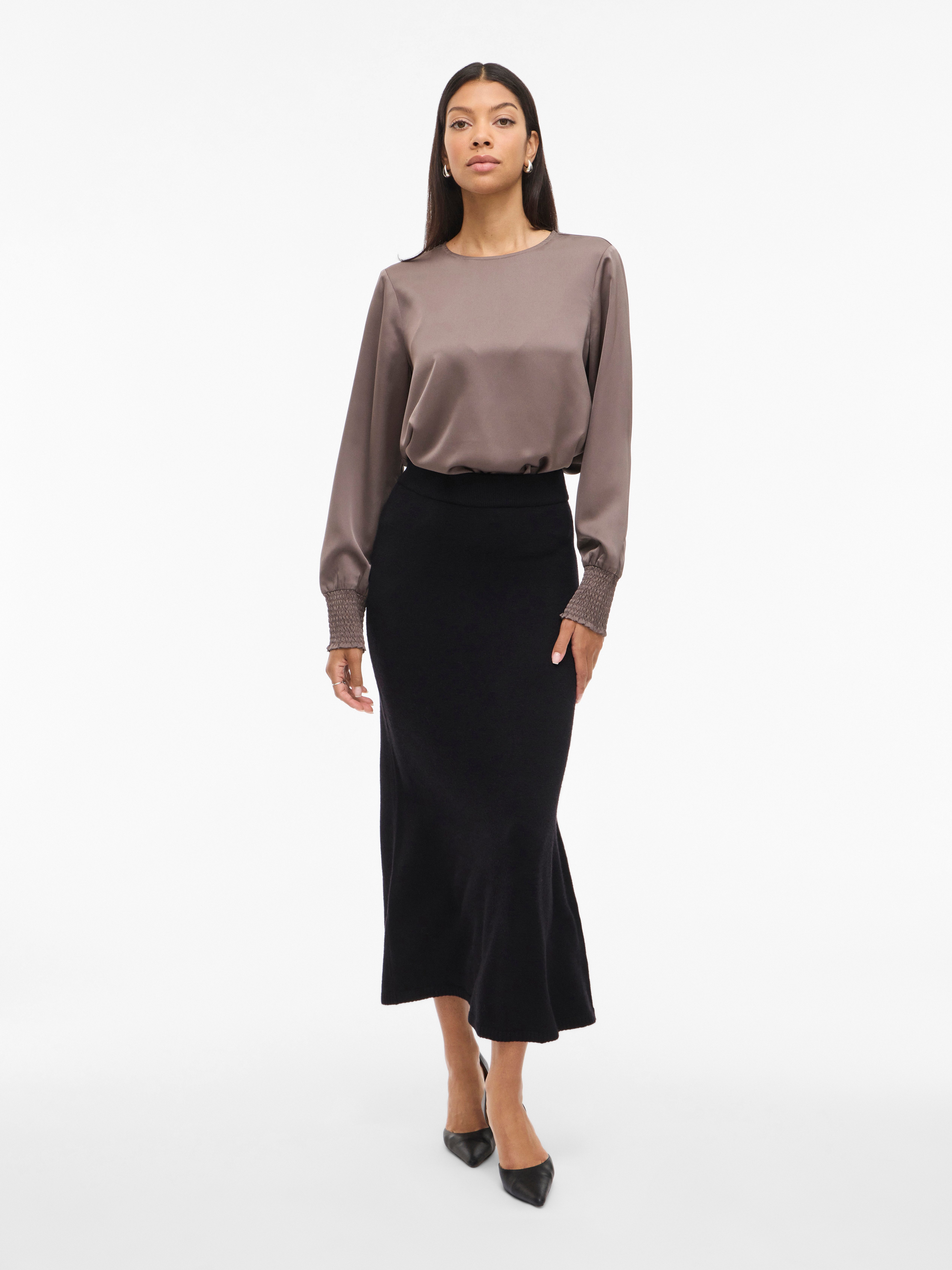 Vila Maxirock VIRIL ANKLE KNIT SKIRT - NOOS