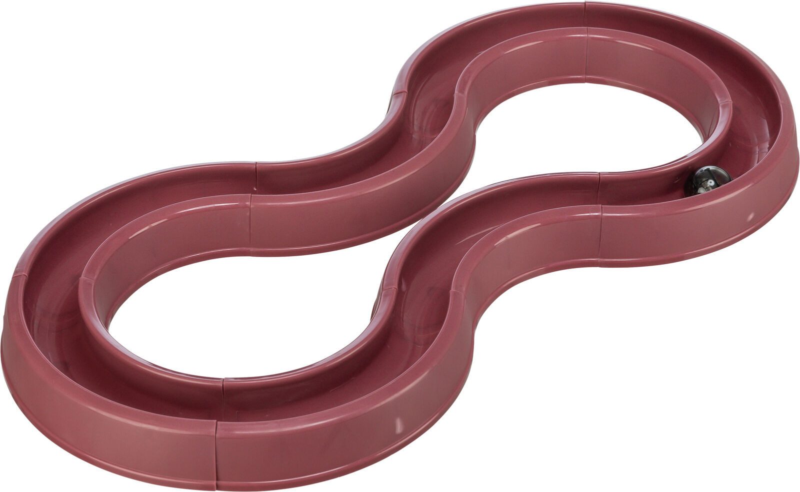 TRIXIE Tier-Intelligenzspielzeug Flashing Ball Race - altrosa - 65 × 31 cm, Kunststoff