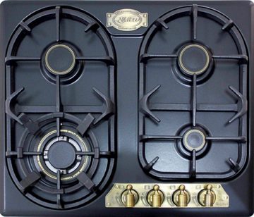 Kaiser Küchengeräte Backofen-Set EH 6432 BE + KG 6325 EM, Retro Einbau Backofen Elektro 10 Funktionen+Gaskochfeld 60cm