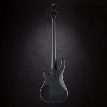 J & D E-Bass, E-Bass, Bass Gitarre mit 4 Saiten und Erle Korpus, Bass mit Split-Coil Tonabnehmer und Single Coil, passive Elektronik, Special Bat Mark, E-Bass, 4 Saiten Bass, Split-Coil Tonabnehmer