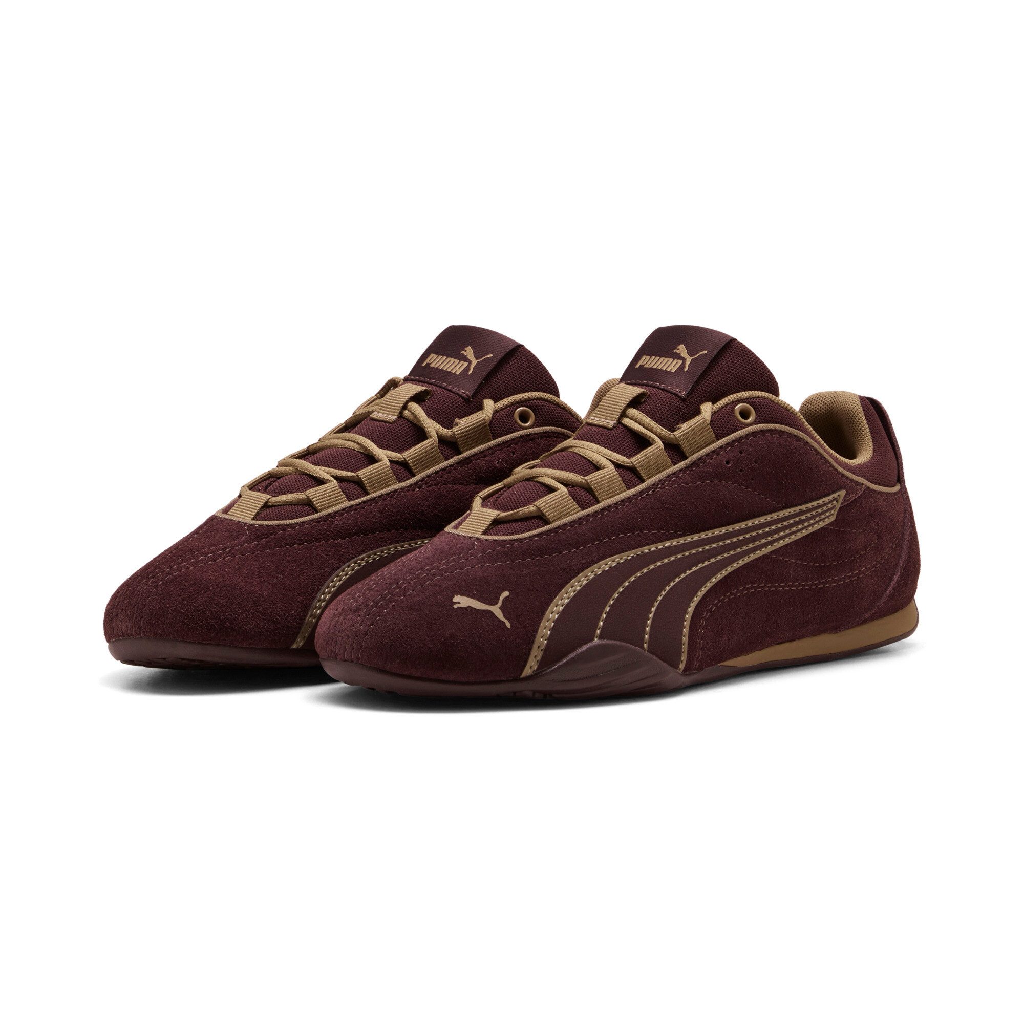 PUMA CATCH SOLEIL SD Sneaker (Design auf den Spuren des Puma Speedcat) für Alltag, mit Lederobermaterial, sportlicher Stil, mit Schnürung
