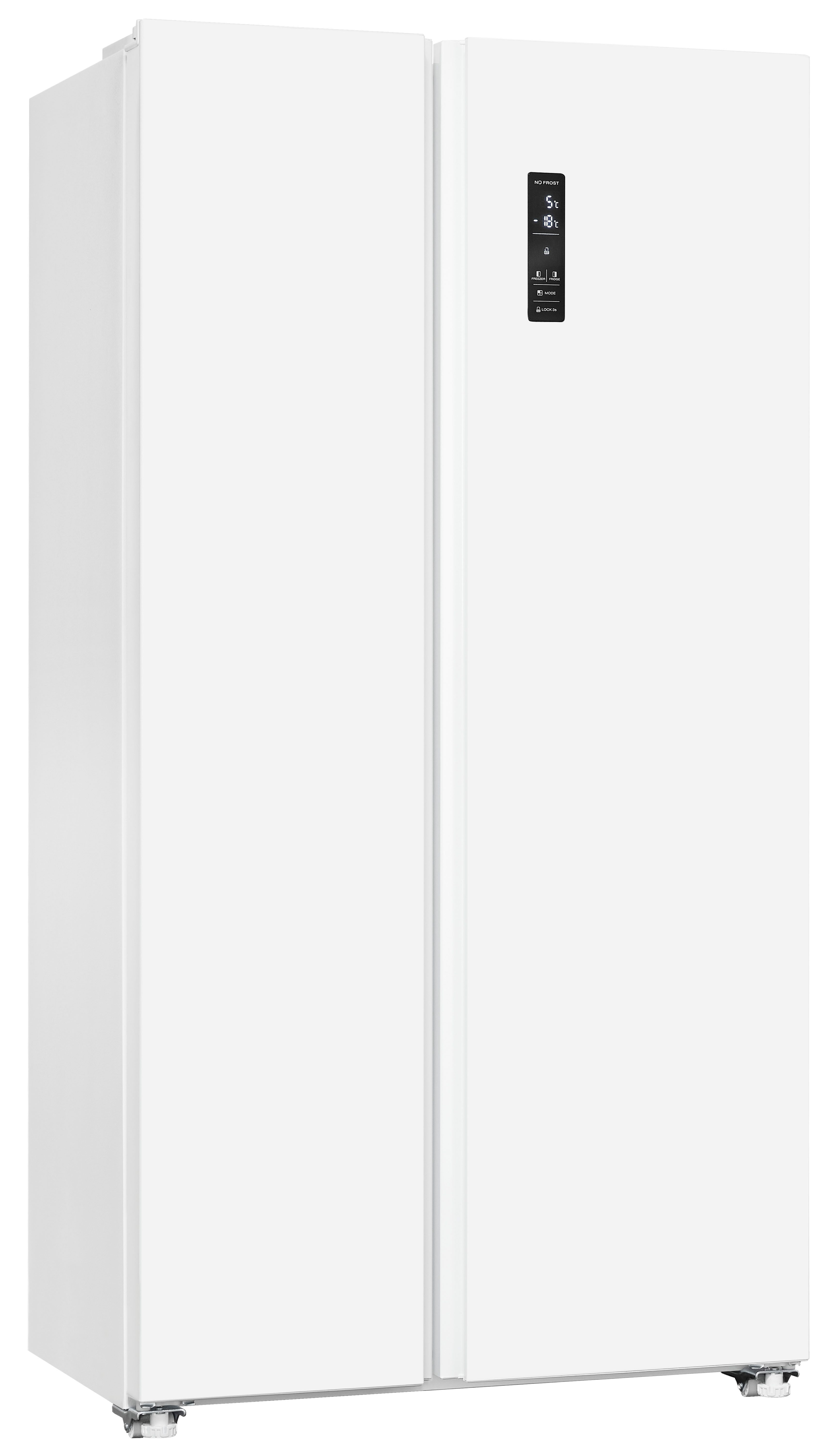 exquisit Side-by-Side SBS46-040D weiss, 177 cm hoch, 91 cm breit