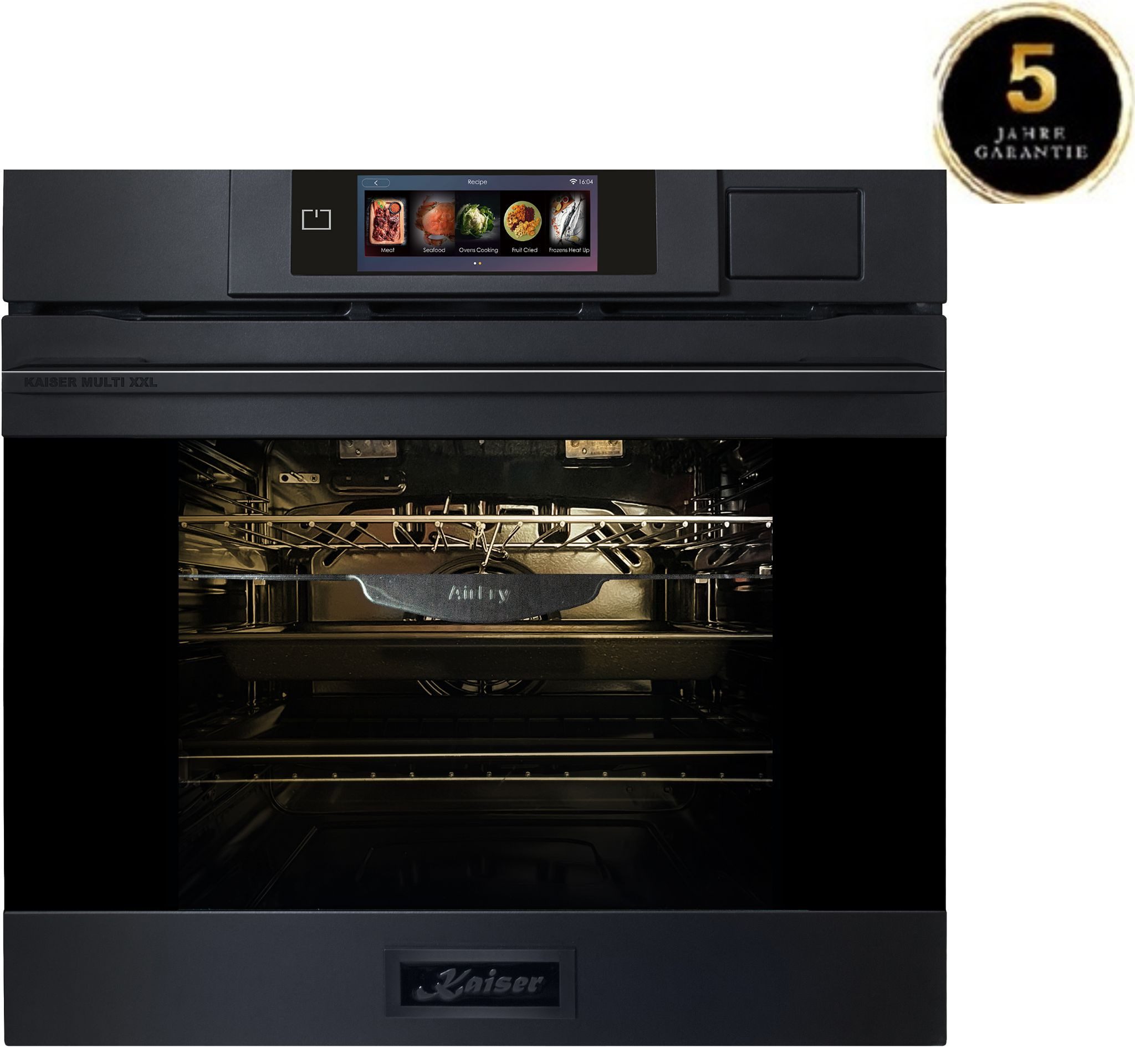 Kaiser Küchengeräte Einbaubackofen Einbaubackofen XXL Multi 37,Multifunktions-Elektro-Dampfbackofen mit Dampfreinigung, 60 cm EH 6341++5 Jahres garantie, mit 1-fach-Teleskopauszug