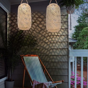 etc-shop LED Solarleuchte, LED-Leuchtmittel fest verbaut, Warmweiß, Außenlampe Hängeleuchte Lampe Gartenlampe Solarleuchte Terrasse