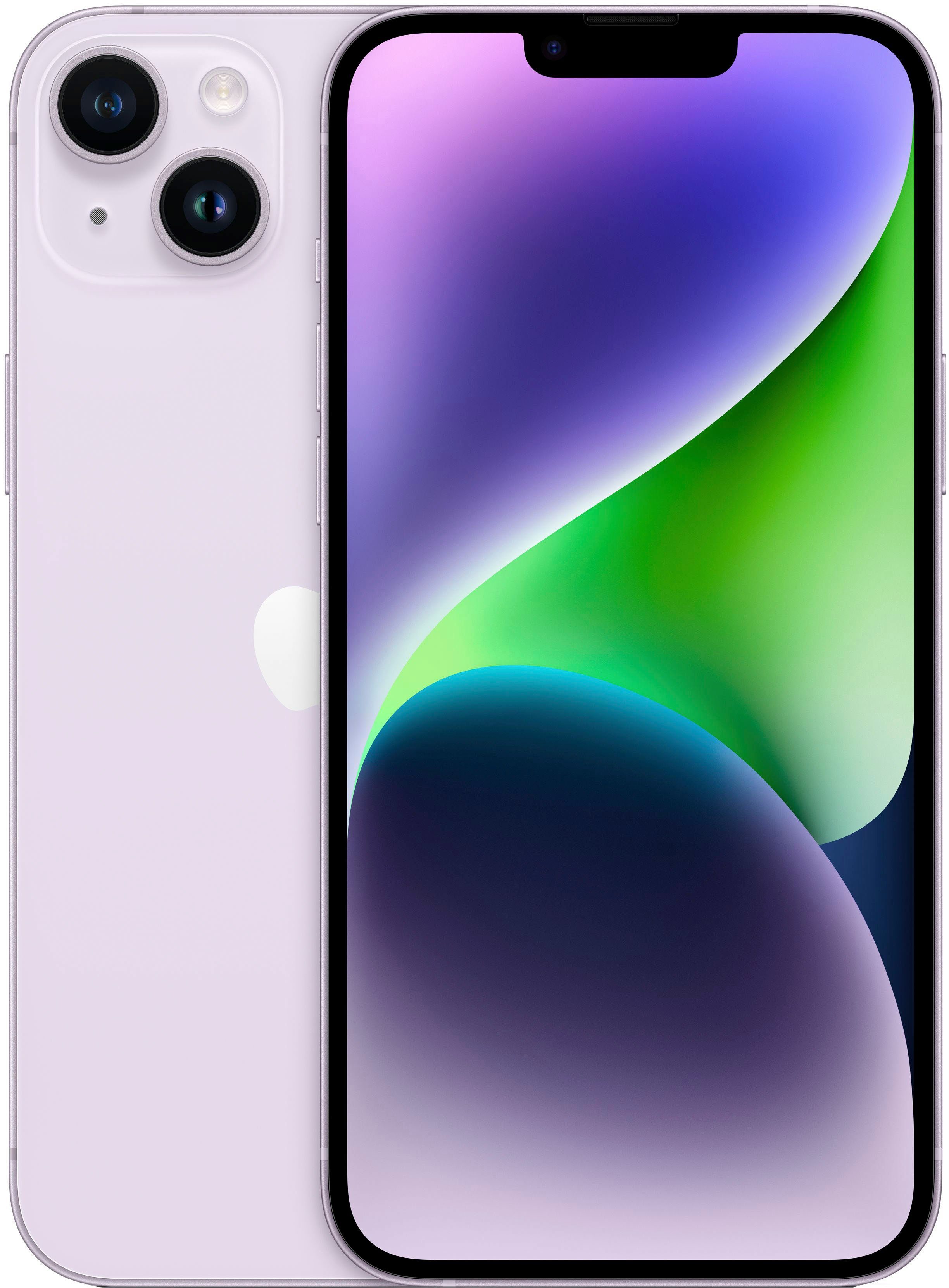 Kamera) Smartphone Zoll, (17 Apple Speicherplatz, iPhone purple 12 cm/6,7 128 GB MP 14 Plus 128GB