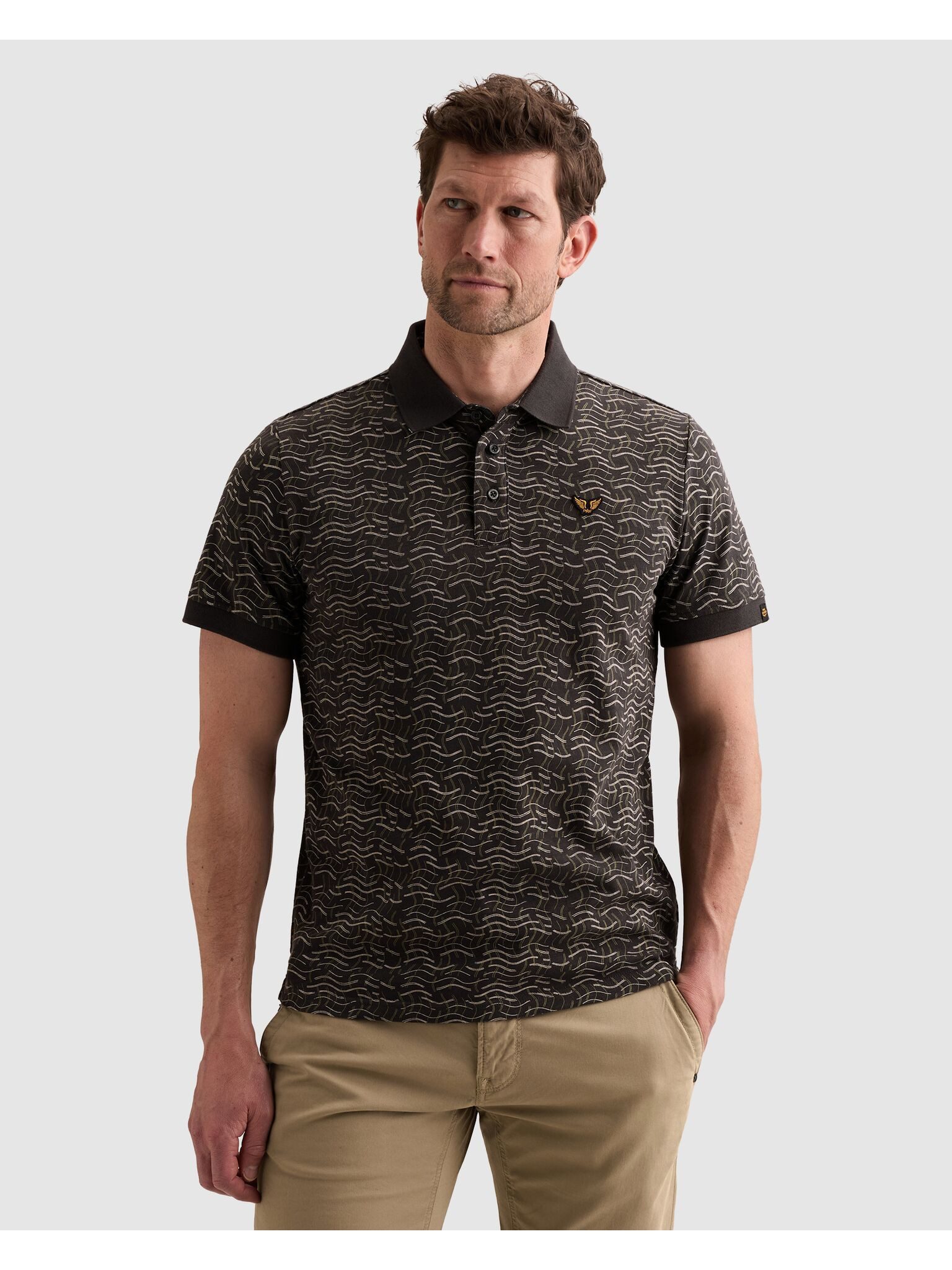 PME LEGEND Poloshirt Kleine Seitenschlitze am Saum