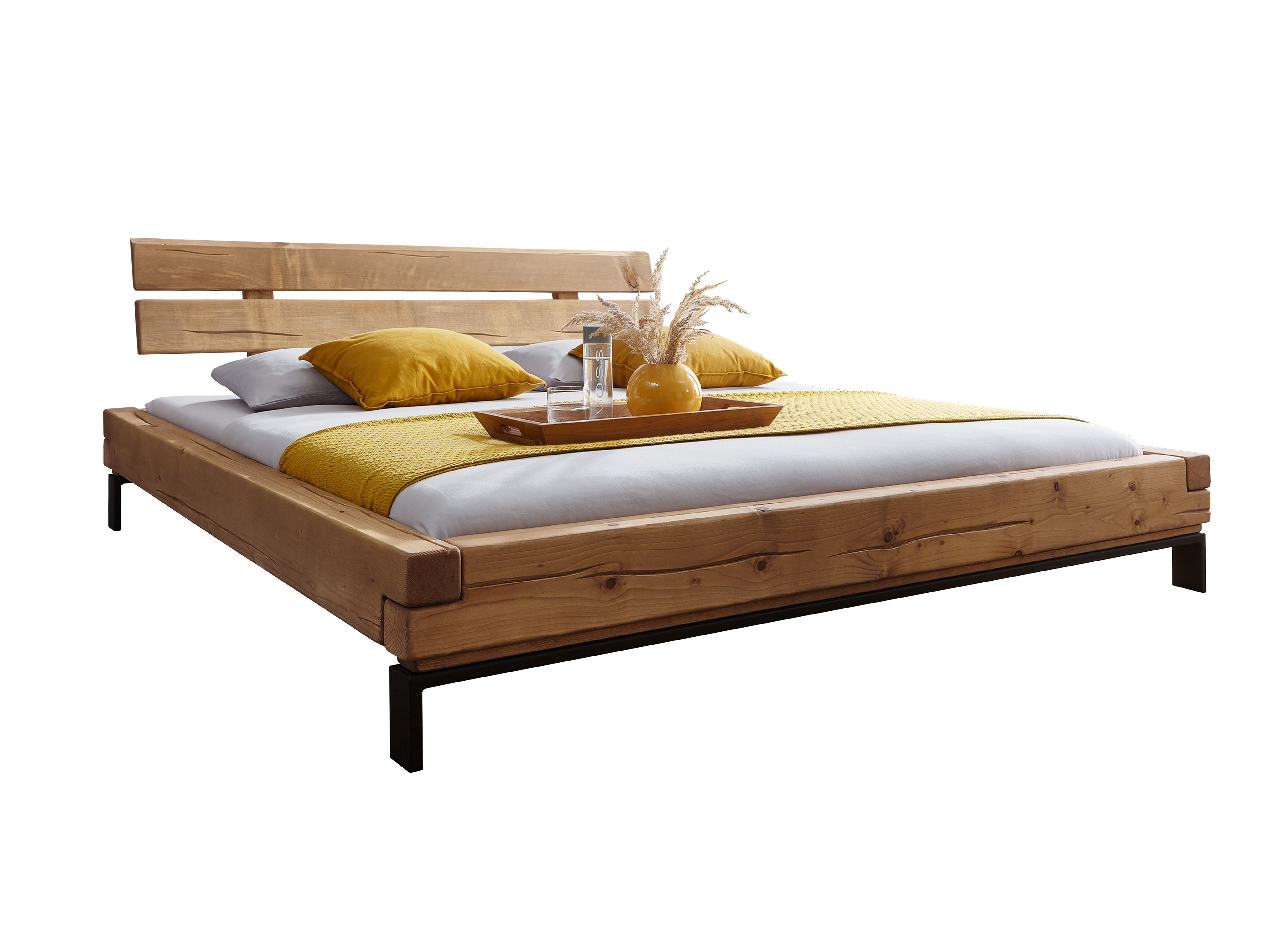 Woodroom Massivholzbett Anso (140x200 cm), Fichte günstig online kaufen