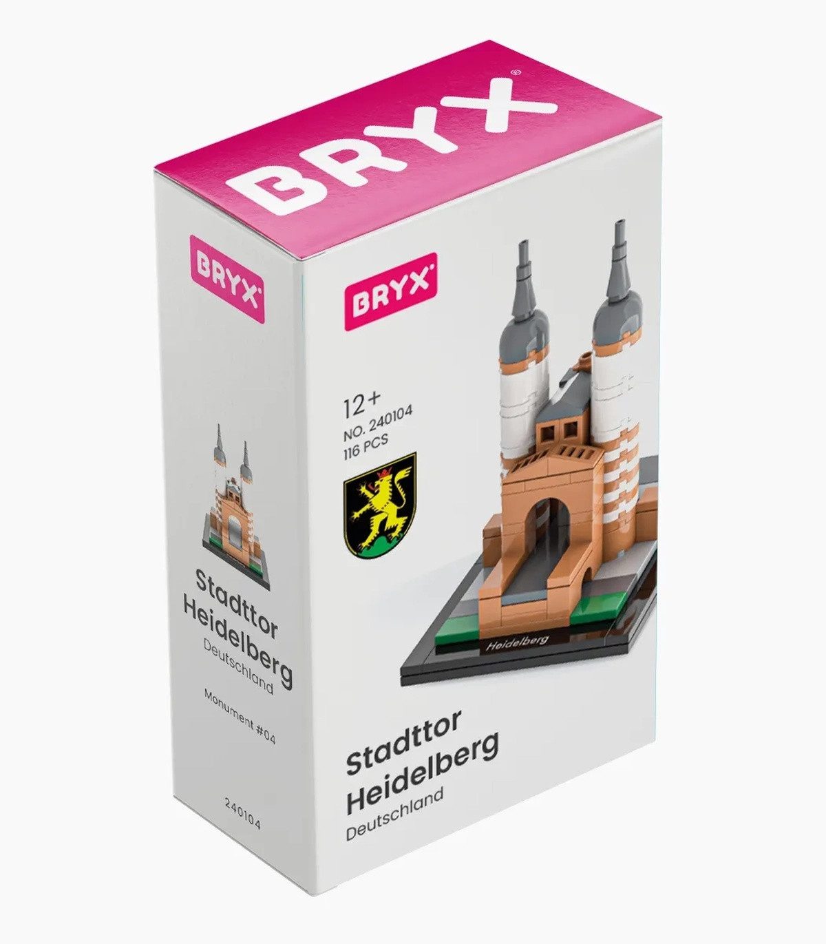 BRYX Stadttor Heidelberg Konstruktionsspielsteine, (116 St), Architekturmodell mit 116 Teilen