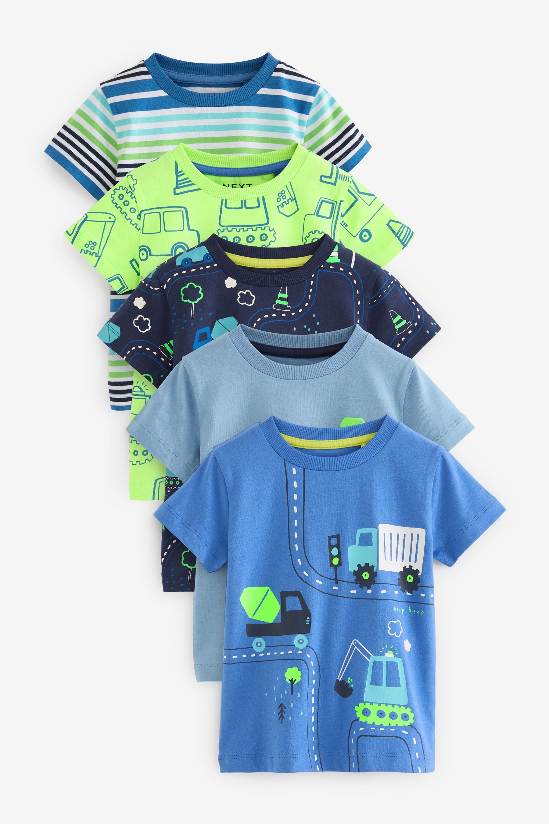 Next T-Shirt Transport Kurzarm-T-Shirt aus Baumwolle, günstig online kaufen