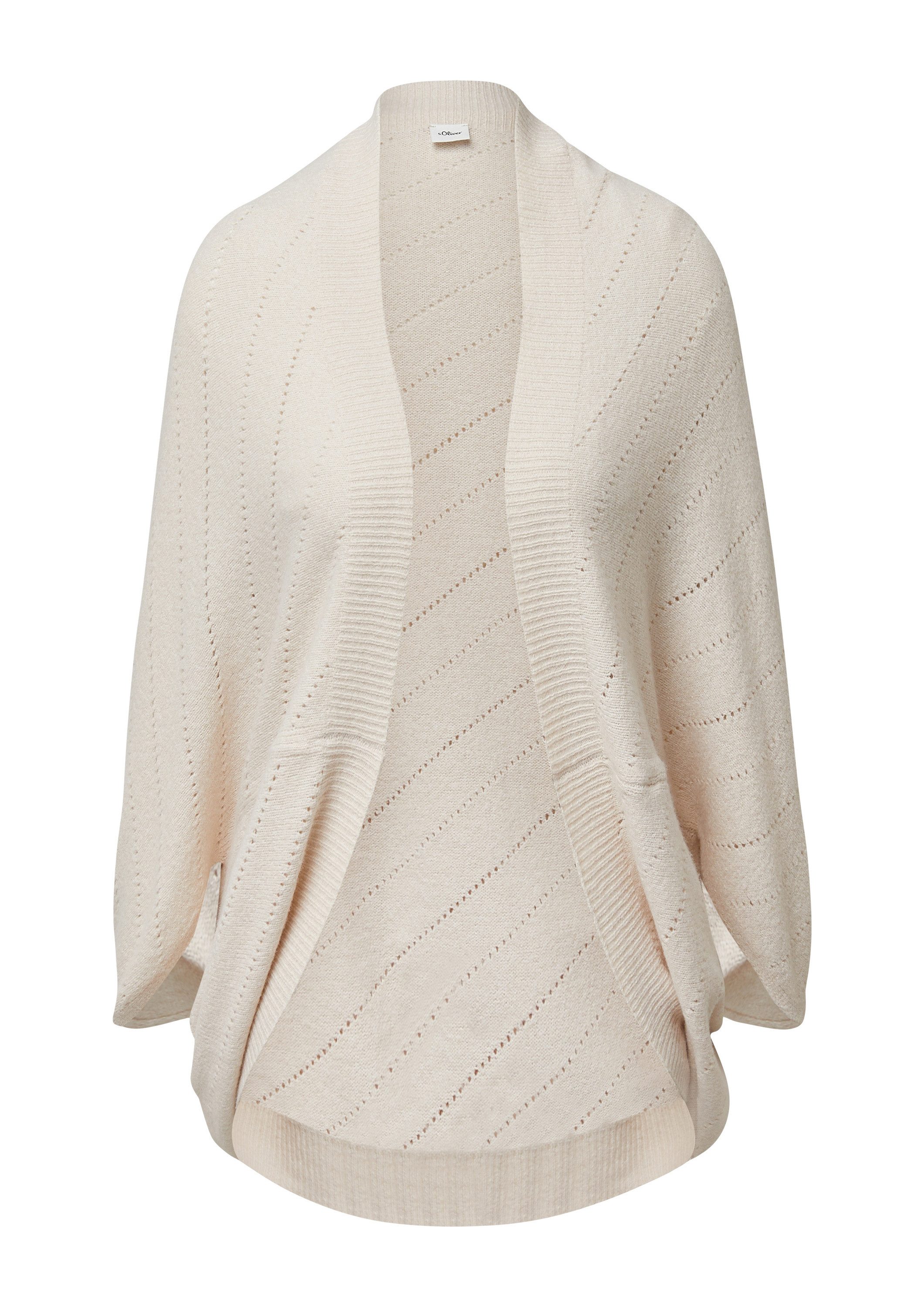 s.Oliver Poncho Indoor-Poncho Gestrickter Poncho im günstig online kaufen