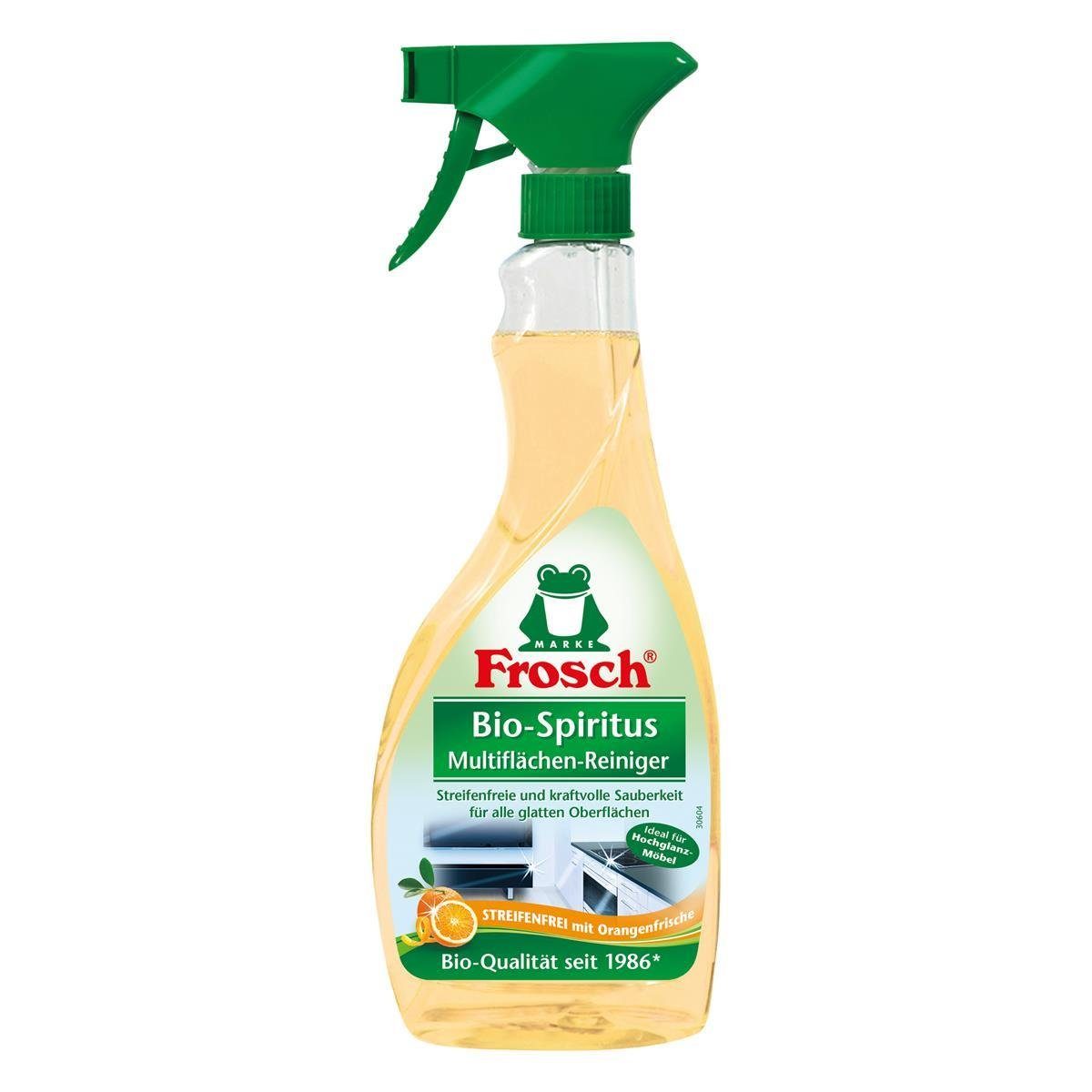 FROSCH Frosch Orangen Multiflächen-Reiniger Sprühflasche 500 ml Glasreiniger