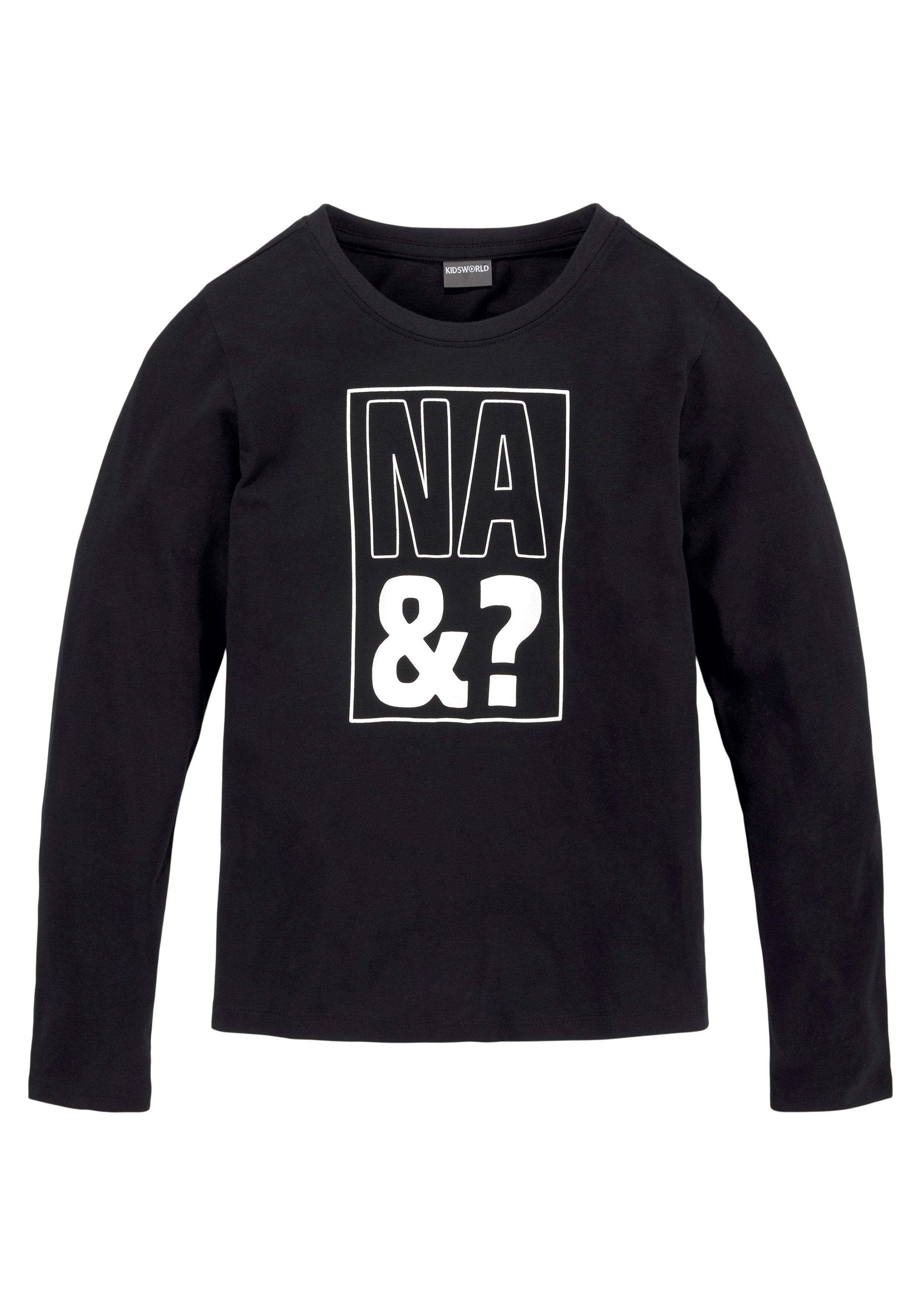 Langarmshirt NA&?