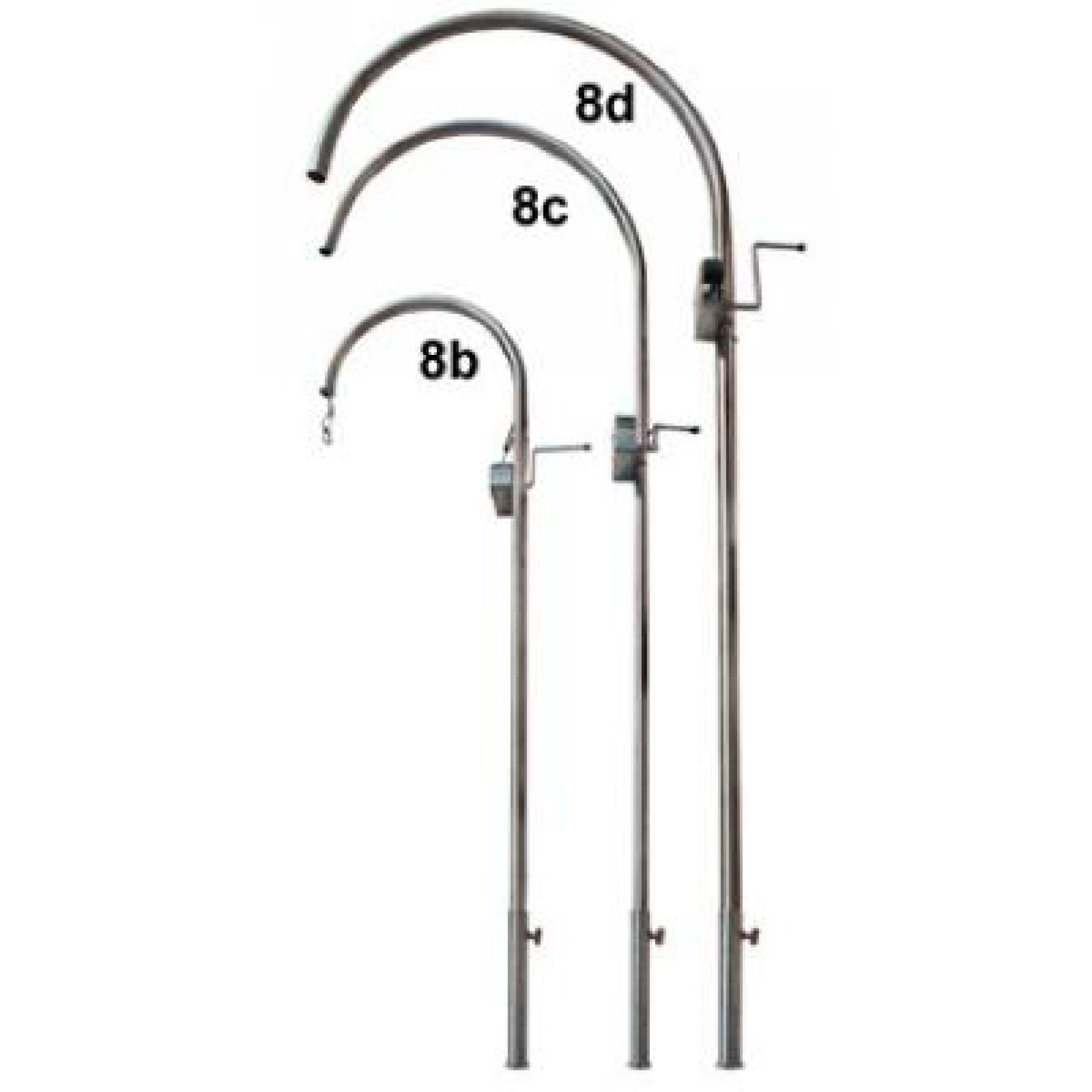 Schneider Grillgeräte GmbH & Co.KG Feuerstelle Schneider Grillgalgen Rondo aus Edelstahl Höhe 150 cm Schwenkgrill