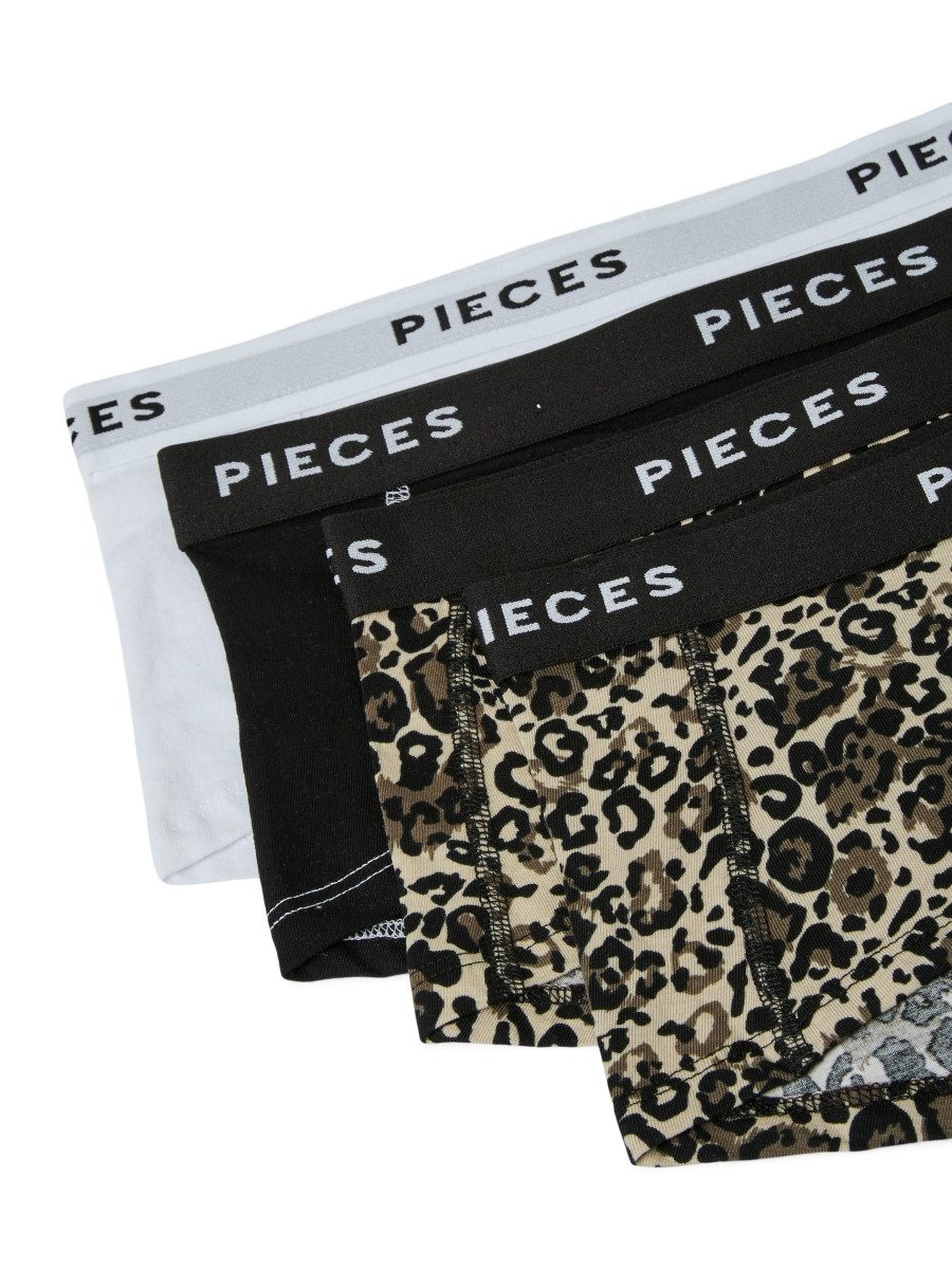 pieces Hipster PCLOGO LADY 4 PACK (Sparpack, 4-St., 4 er Pack) formstabil